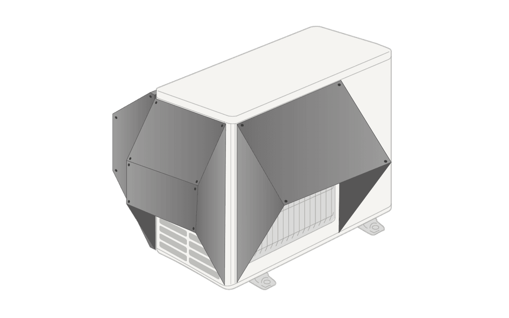 Mitsubishi Electric SH-100-140YDA Snö och vindhuv