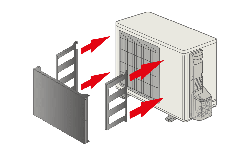 Mitsubishi Electric PAC-SL13AG-E-S Air protect guide