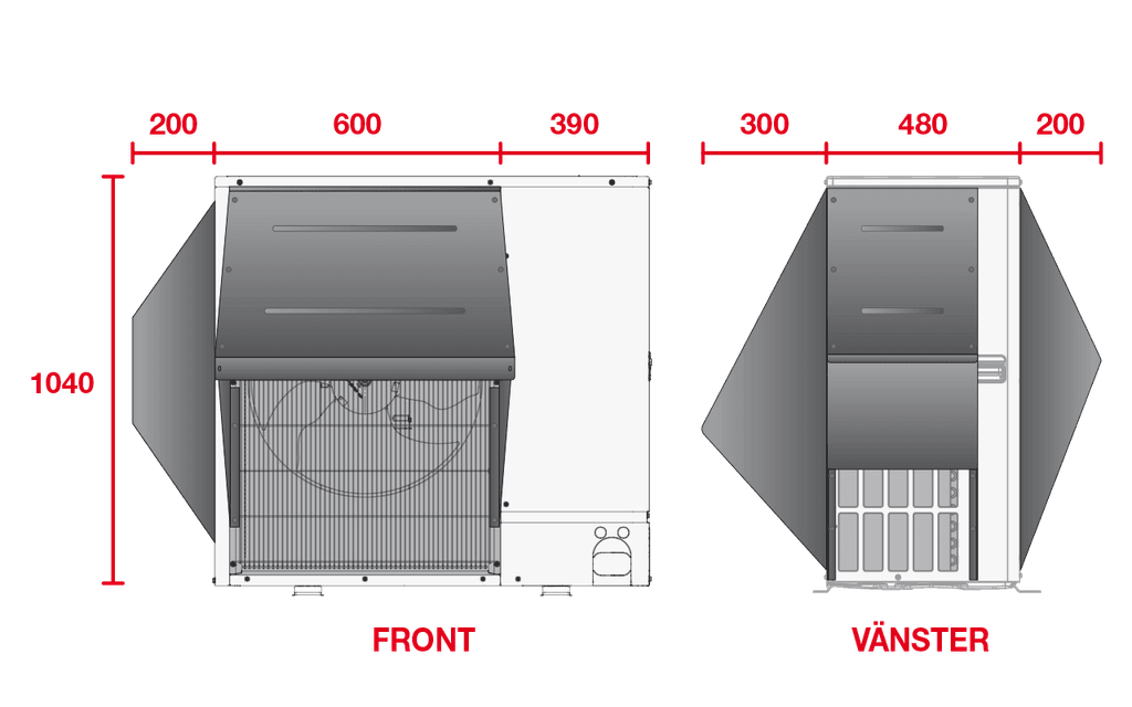 Mitsubishi Electric SH-AA-E1 Snö och vindhuv