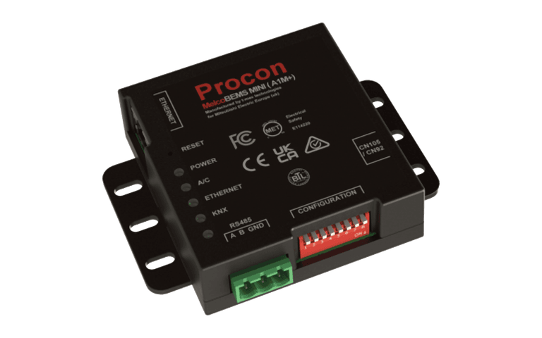 Mitsubishi Electric PROCON MELCOBEMS MINI+ Interface för Modbus och BACnet.