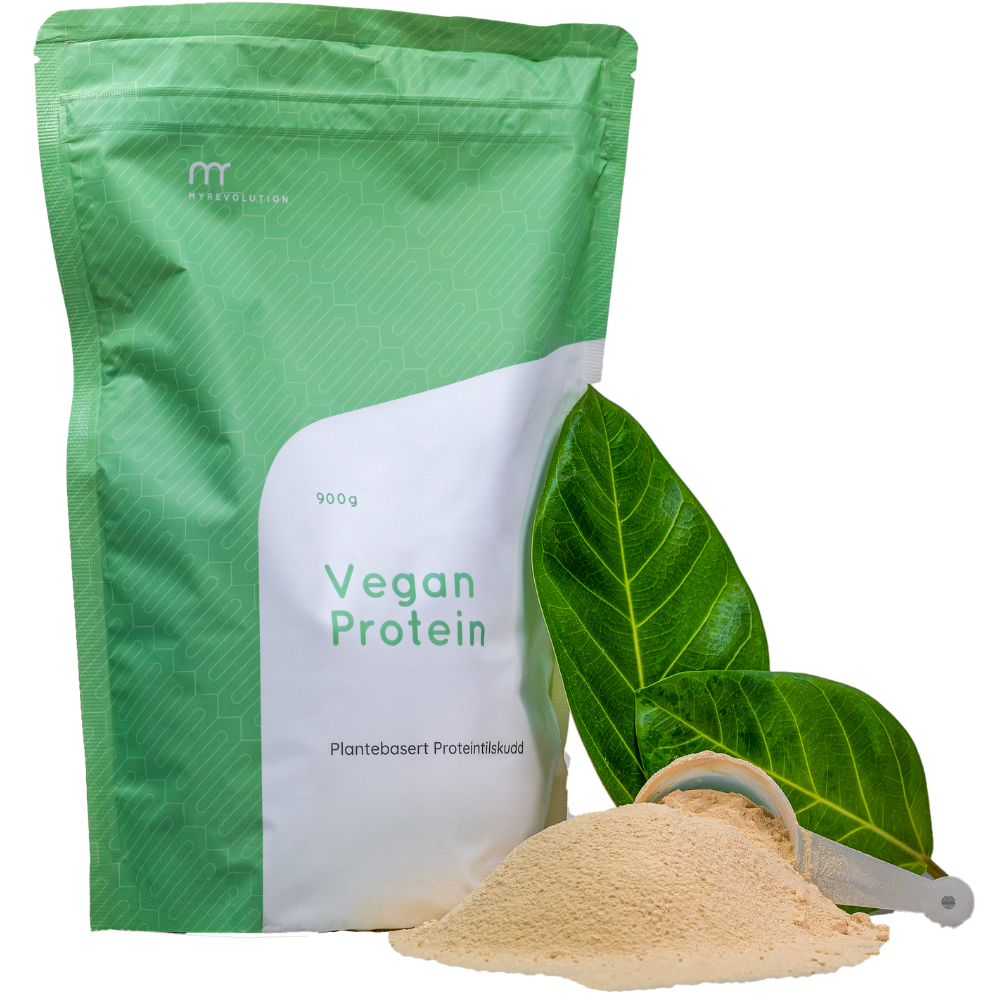 Vegansk proteinpulver Vegan Protein i en ståpose