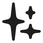 Sparkling stars icon