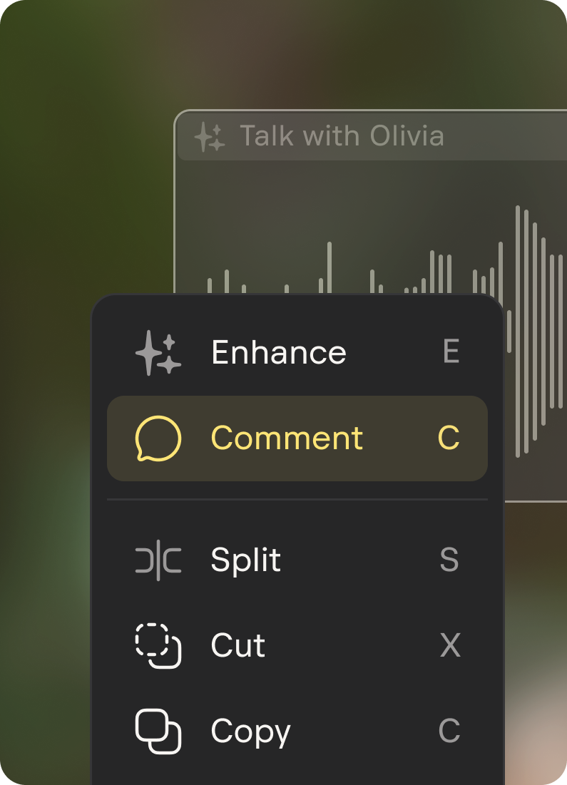 Recording and task bar from Nomono Studio Cloud