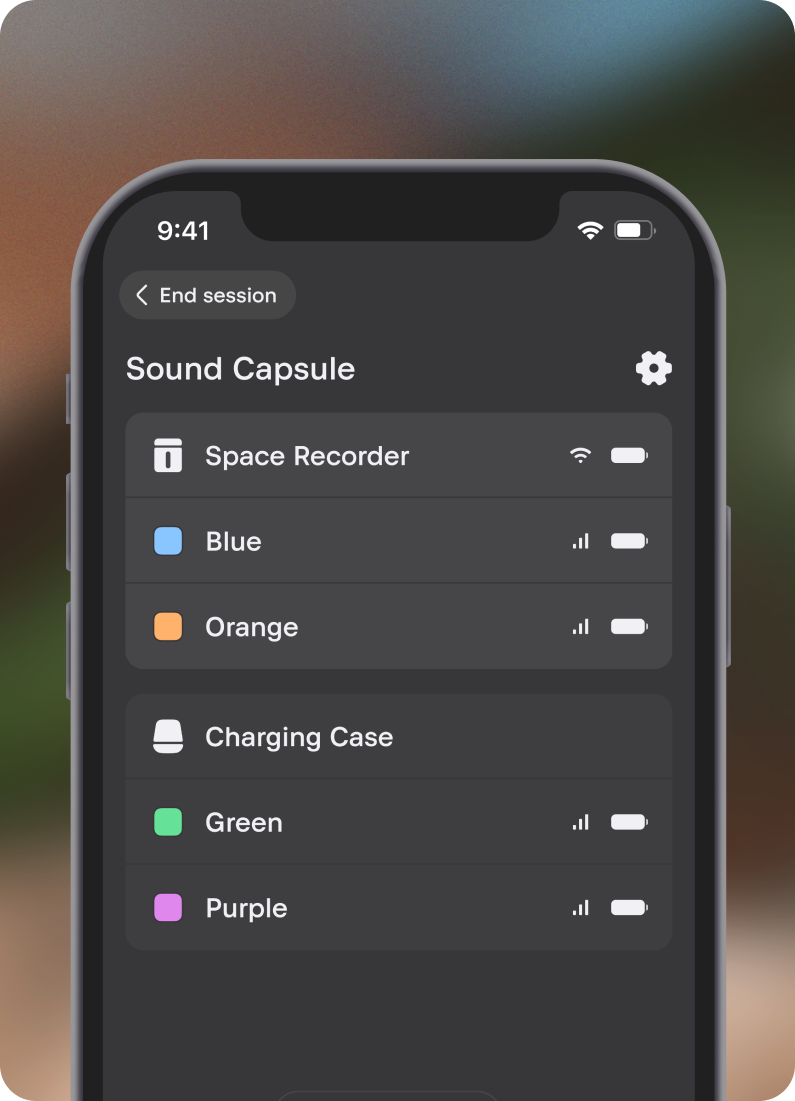 Nomono Studio App recording screen