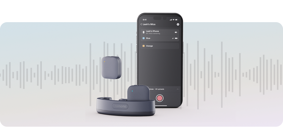 Soundwaves and Stellar Kit together with phone showing Nomono Studio App