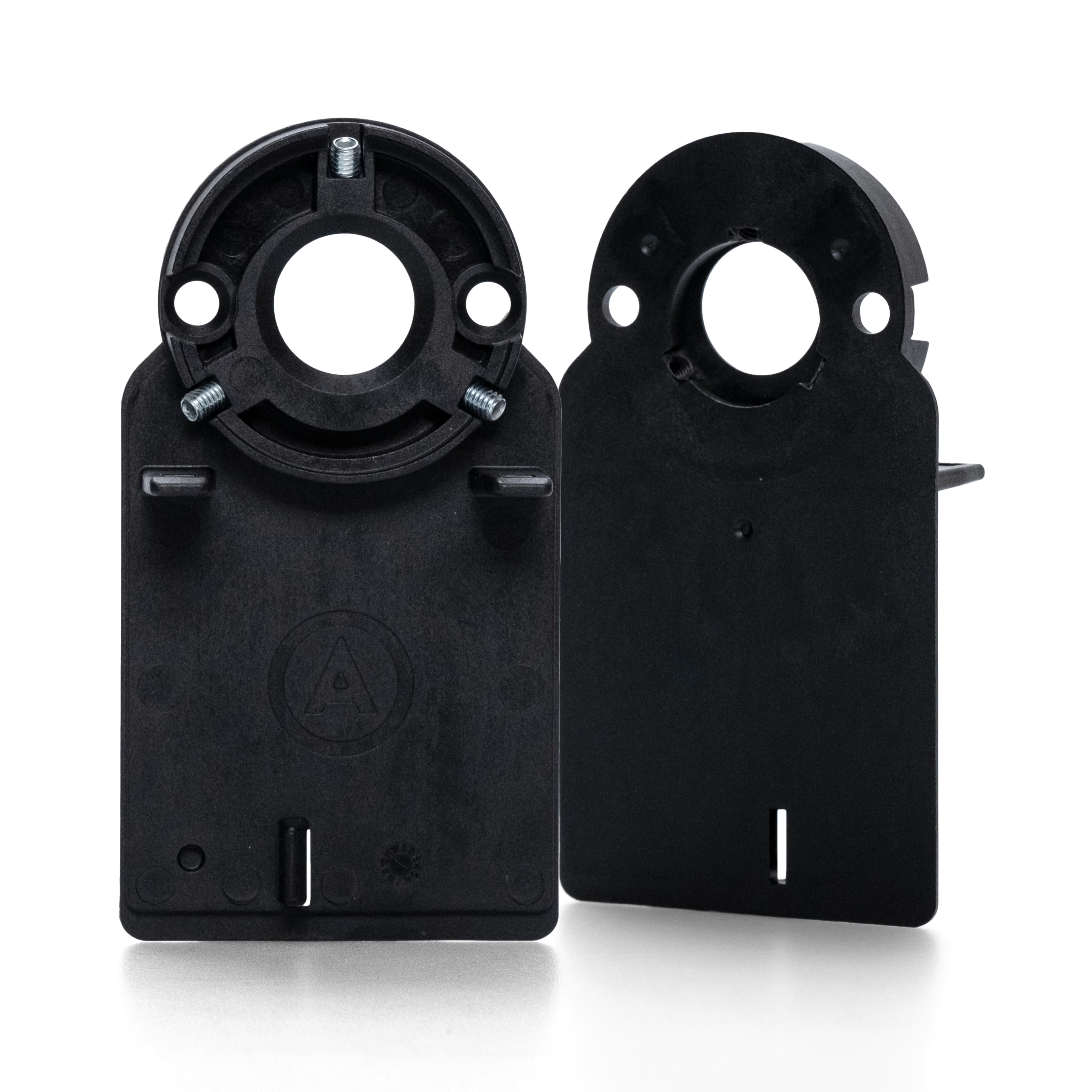 Mounting plate A Swiss round cylinder incl. screw