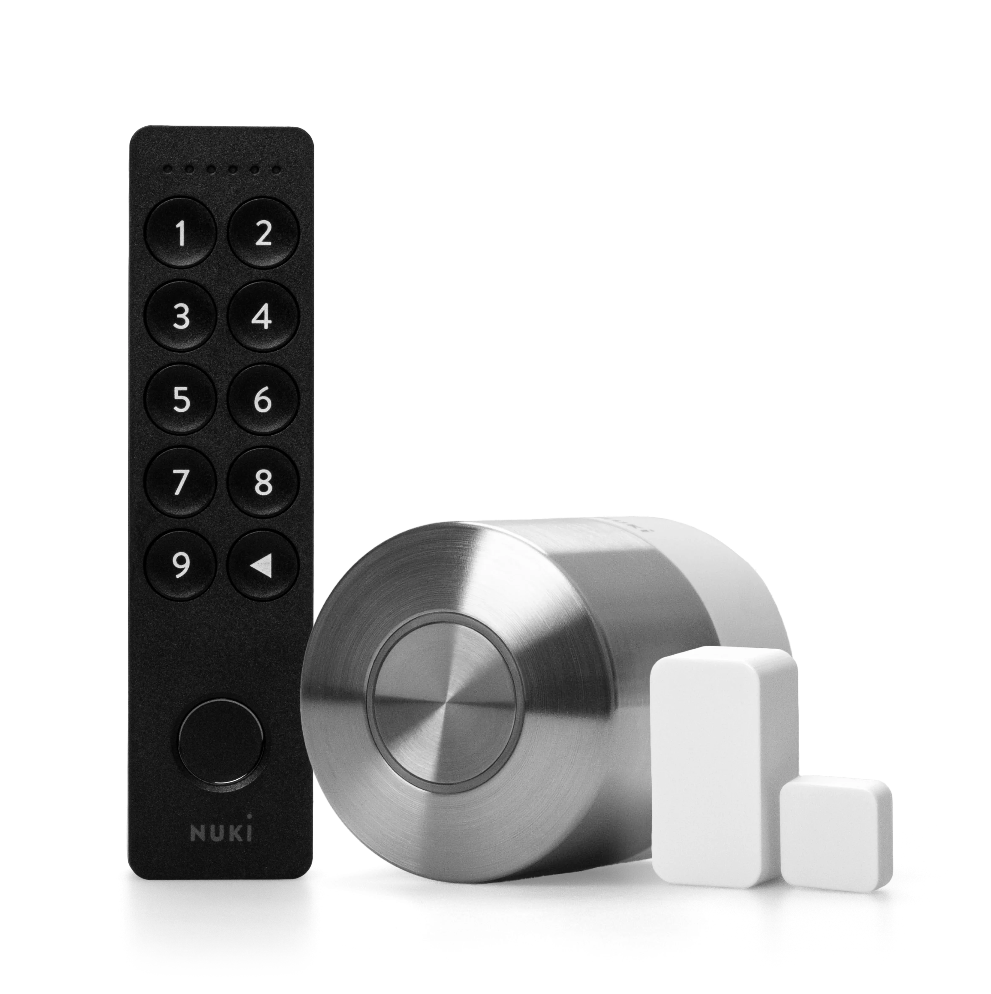 Nuki Access Kit with Nuki Keypad 2, Nuki Smart Lock Pro, and Nuki Door Sensor – full control of your door access.