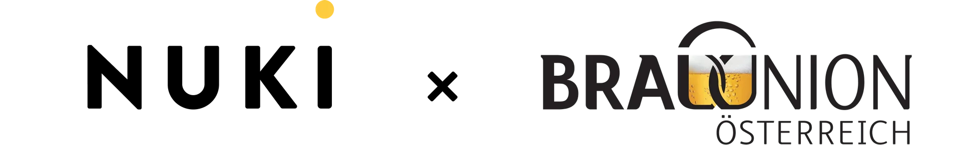 Lettering of the Nuki Logo and the Brauunion Österreich Logo.