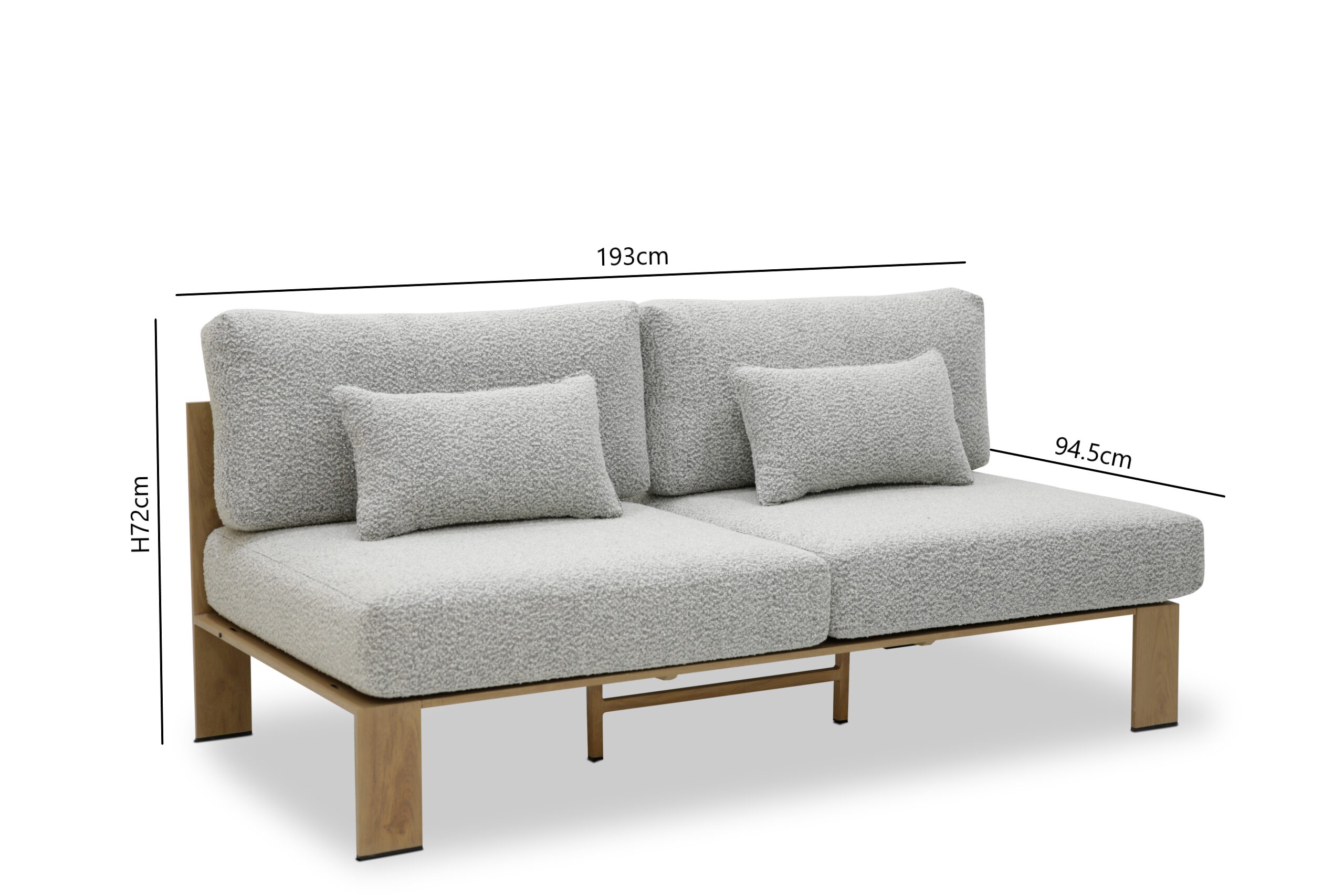 Petter lounge hjørnegruppe med bord