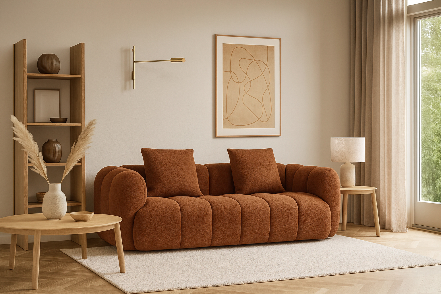 Bliss 3 seter sofa Kobber