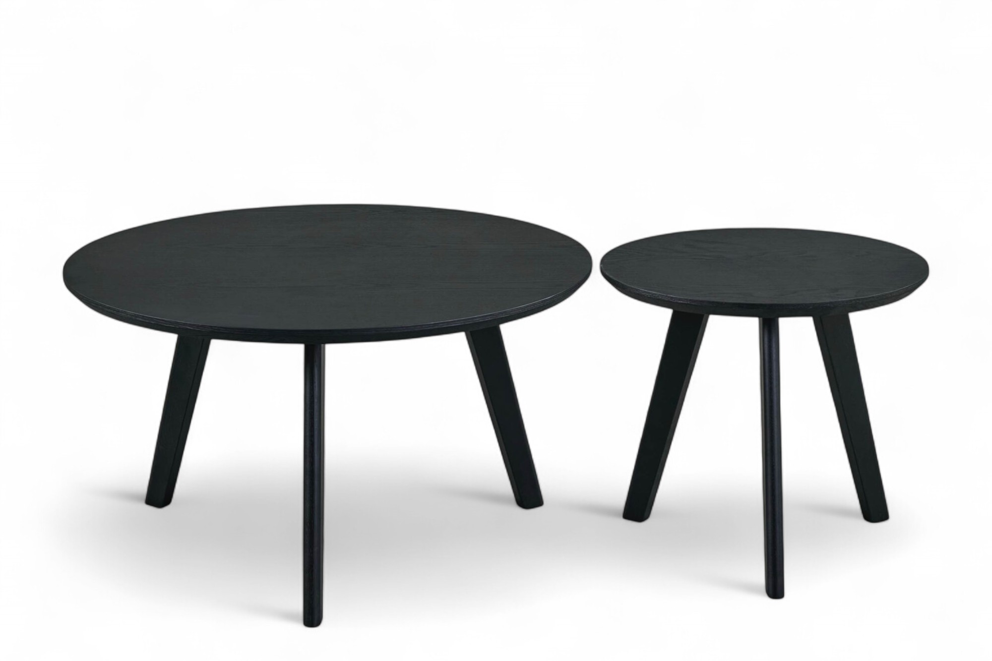 Sander Loungebord Sett D80 og D50cm Sort