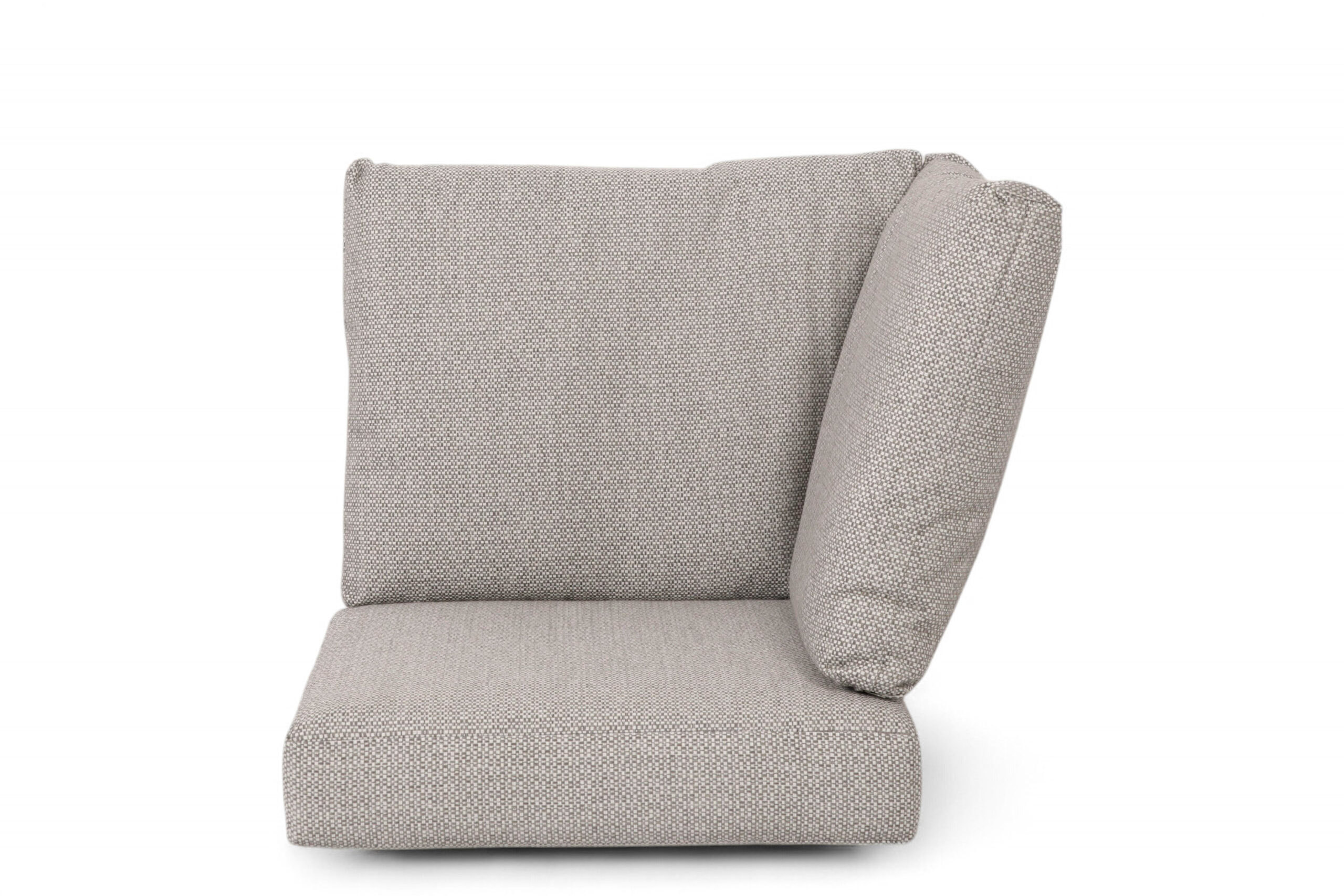 Putesett hjørne Beige Sete 55x55 Rygg 56x51