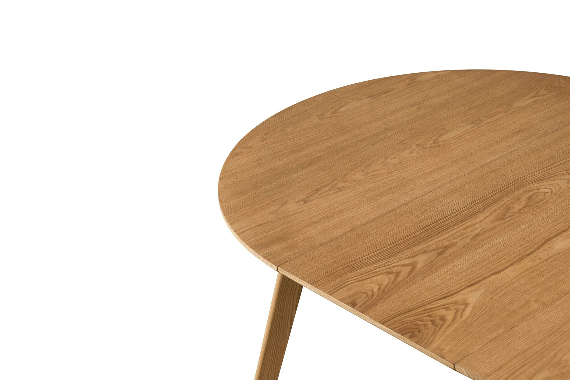 Linnea Rundt Uttrekk Spisebord Dia100-180 x H76cm Natur