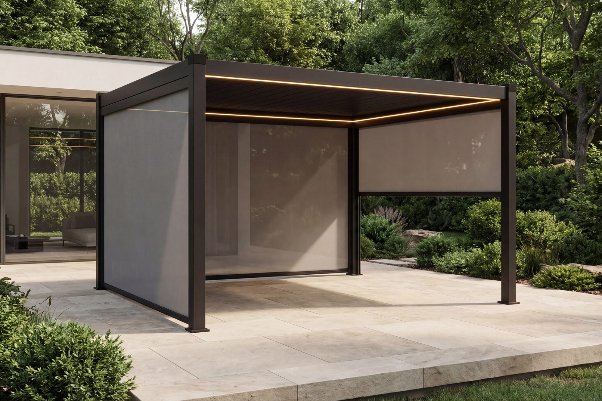 Oakland Sicilia Pergola 3x4m med vegger