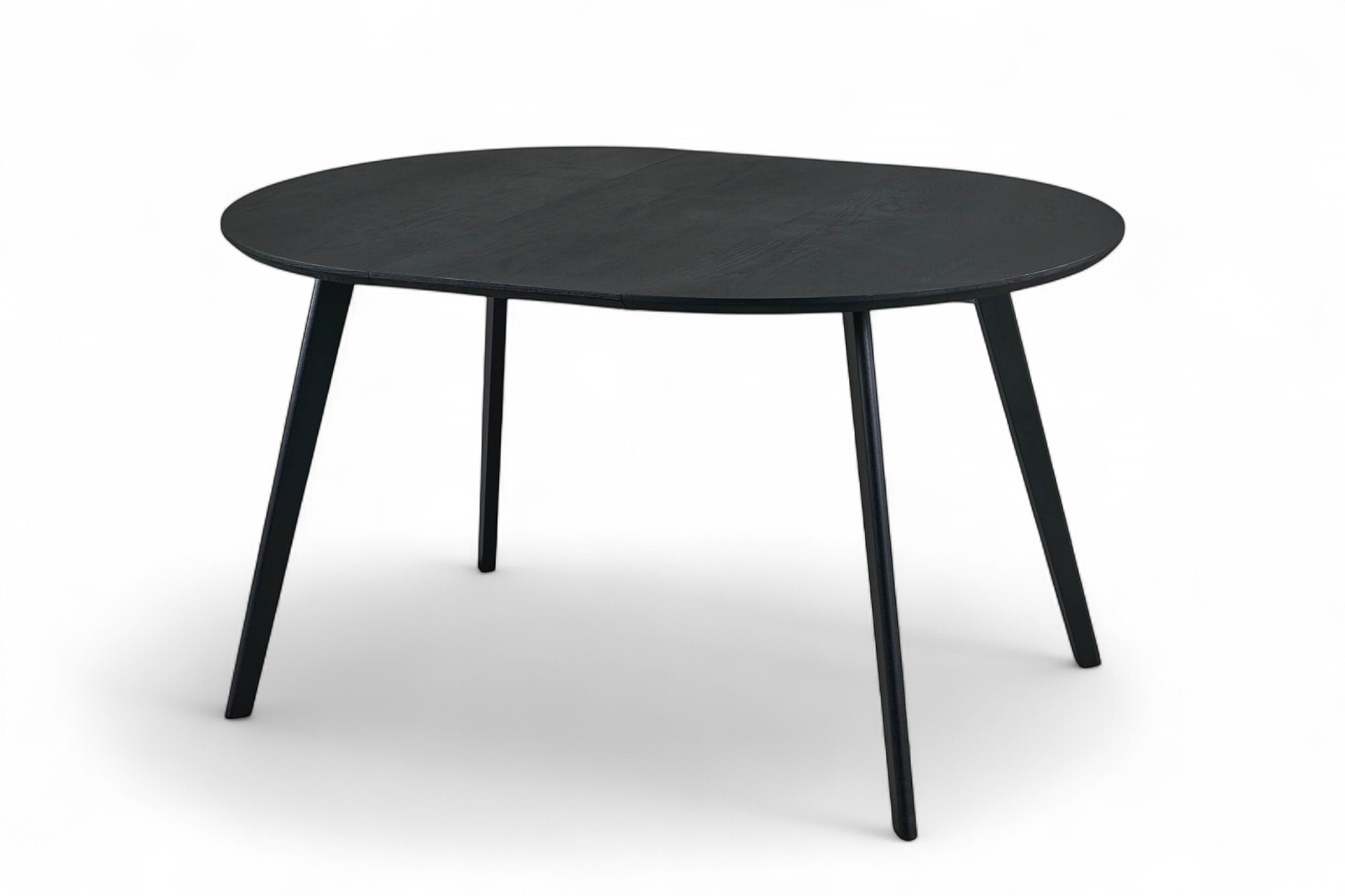 Linnea Rundt Uttrekk Spisebord Dia100-180 x H76cm Sort