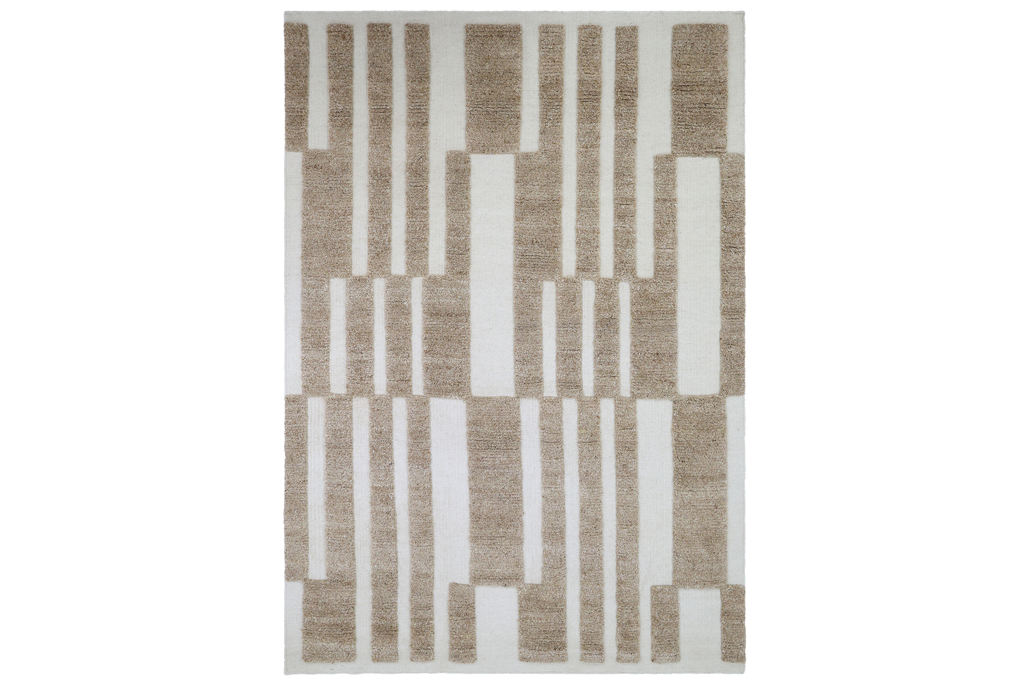 Elinor Teppe Beige/Hvit 160x230
