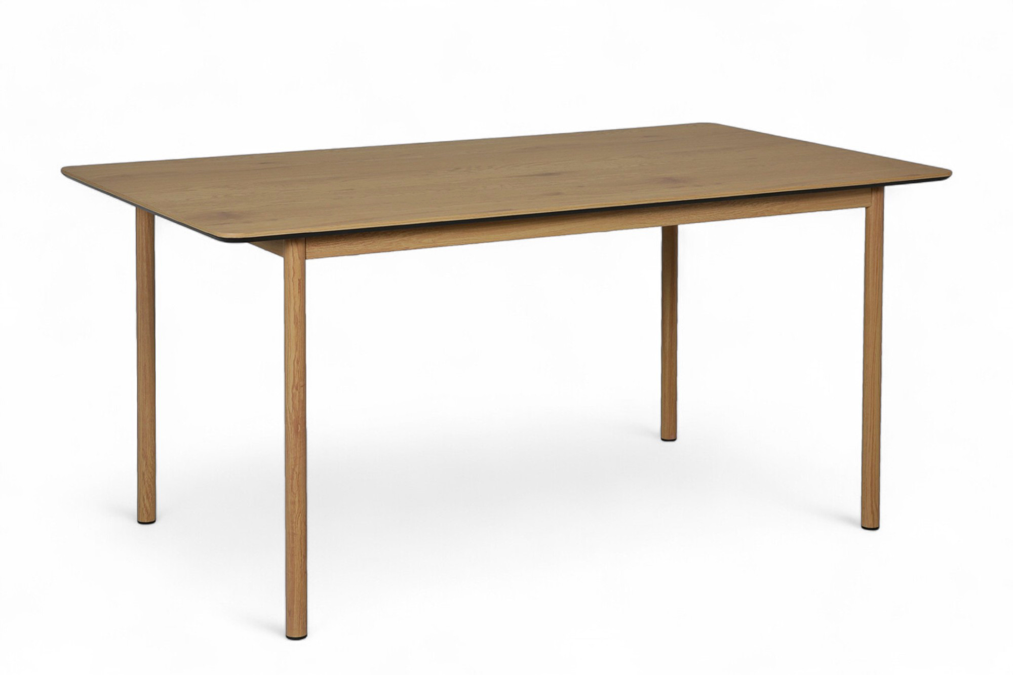 Mina spisebord 160x90x75 Natur Melamine, Natur metall bein