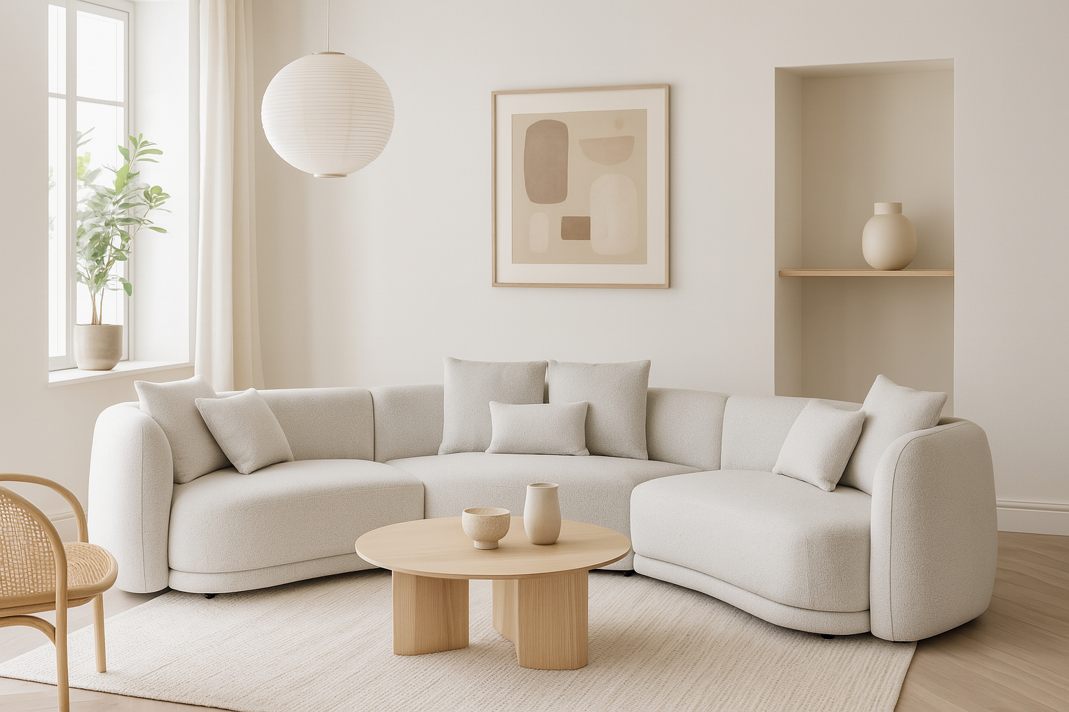 Stine buet hjørnesofa 221x221
