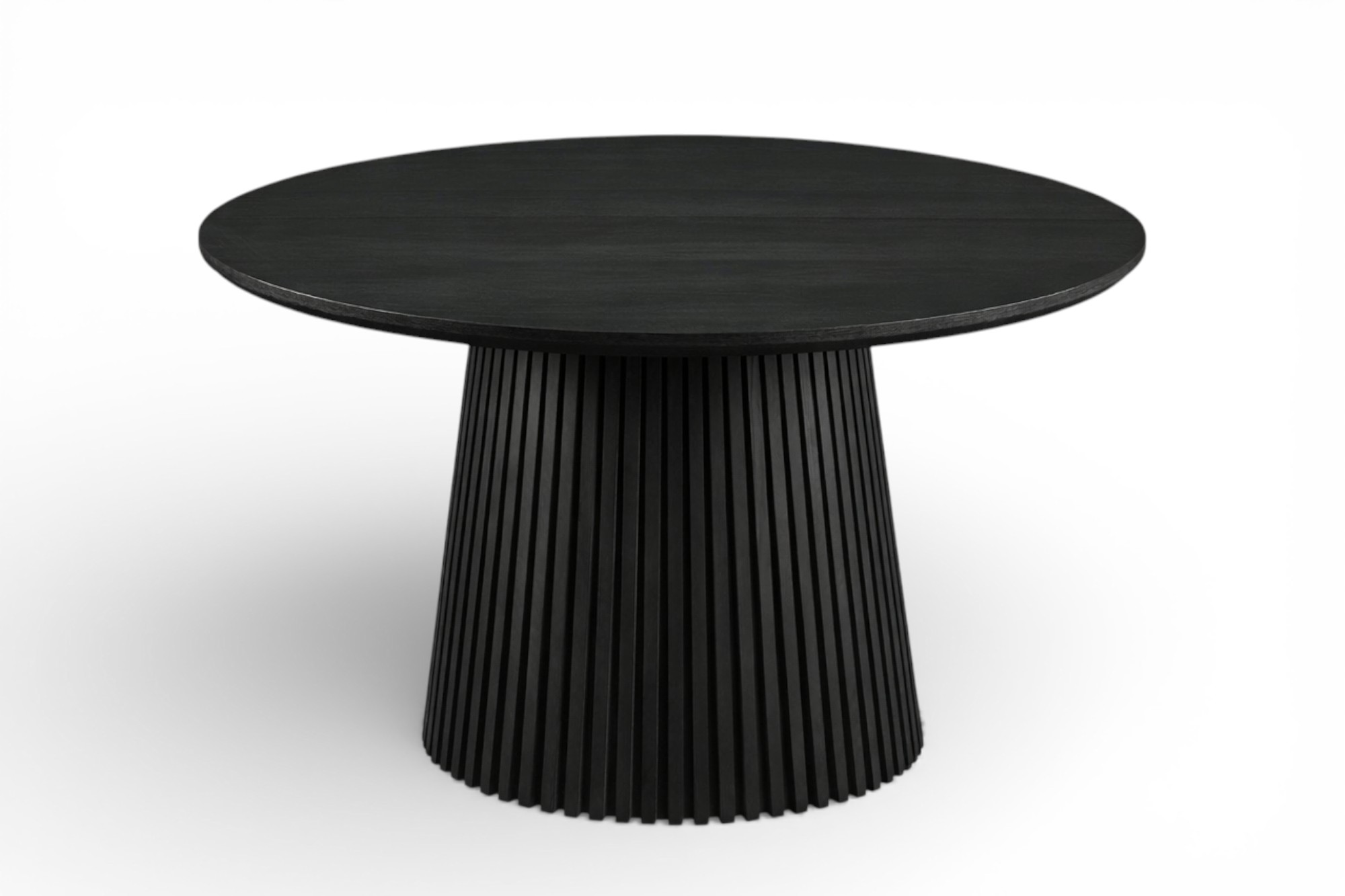 Olivia Rundt Uttrekk Spisebord Dia135-400 x H75cm Sort