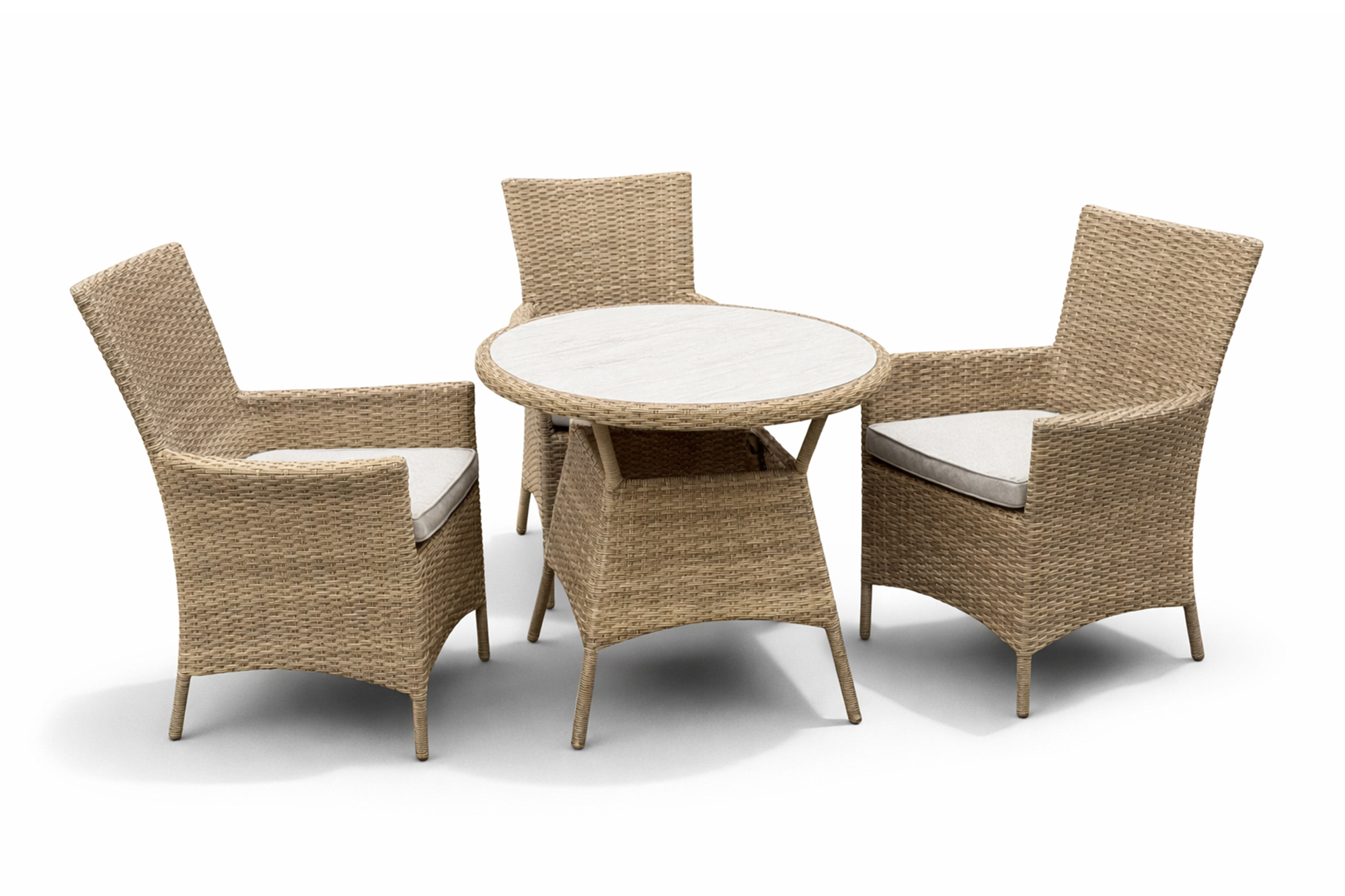 Naples spisegruppe D80 med 3 stoler