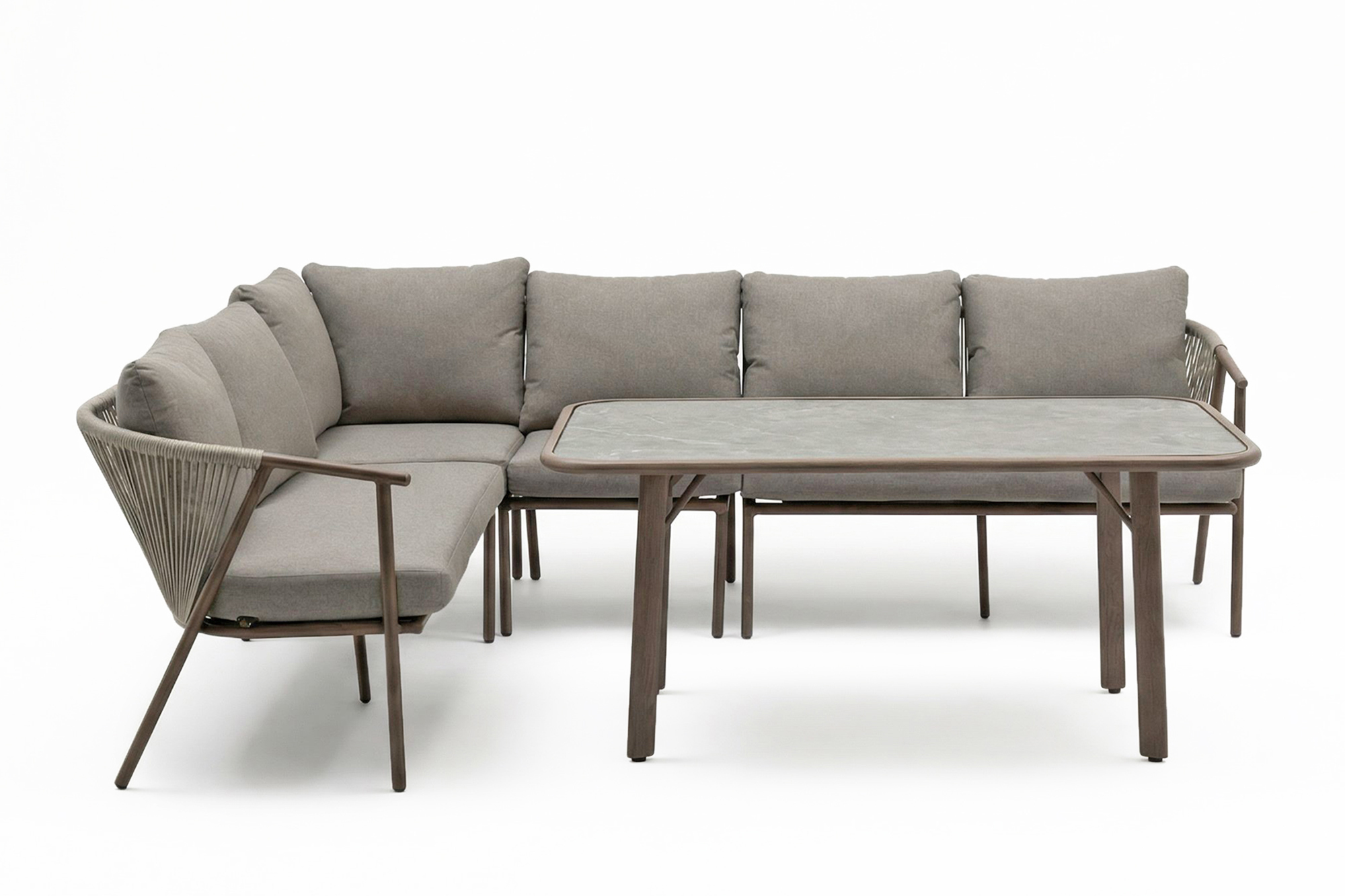Sissel vendbar hjørnesofa med bord