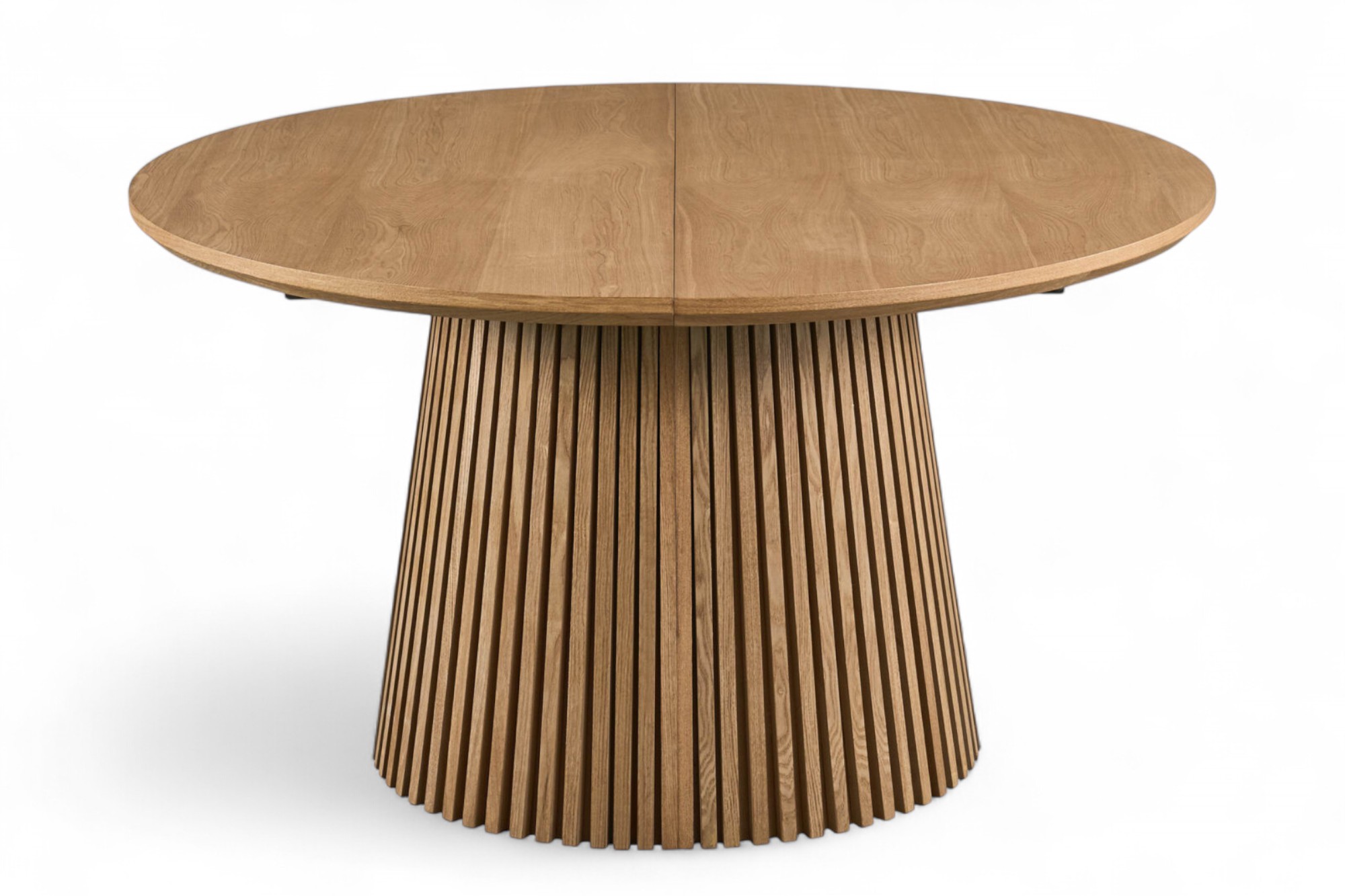 Olivia spisegruppe D135-400 natur med 4 Ane spisestoler beige
