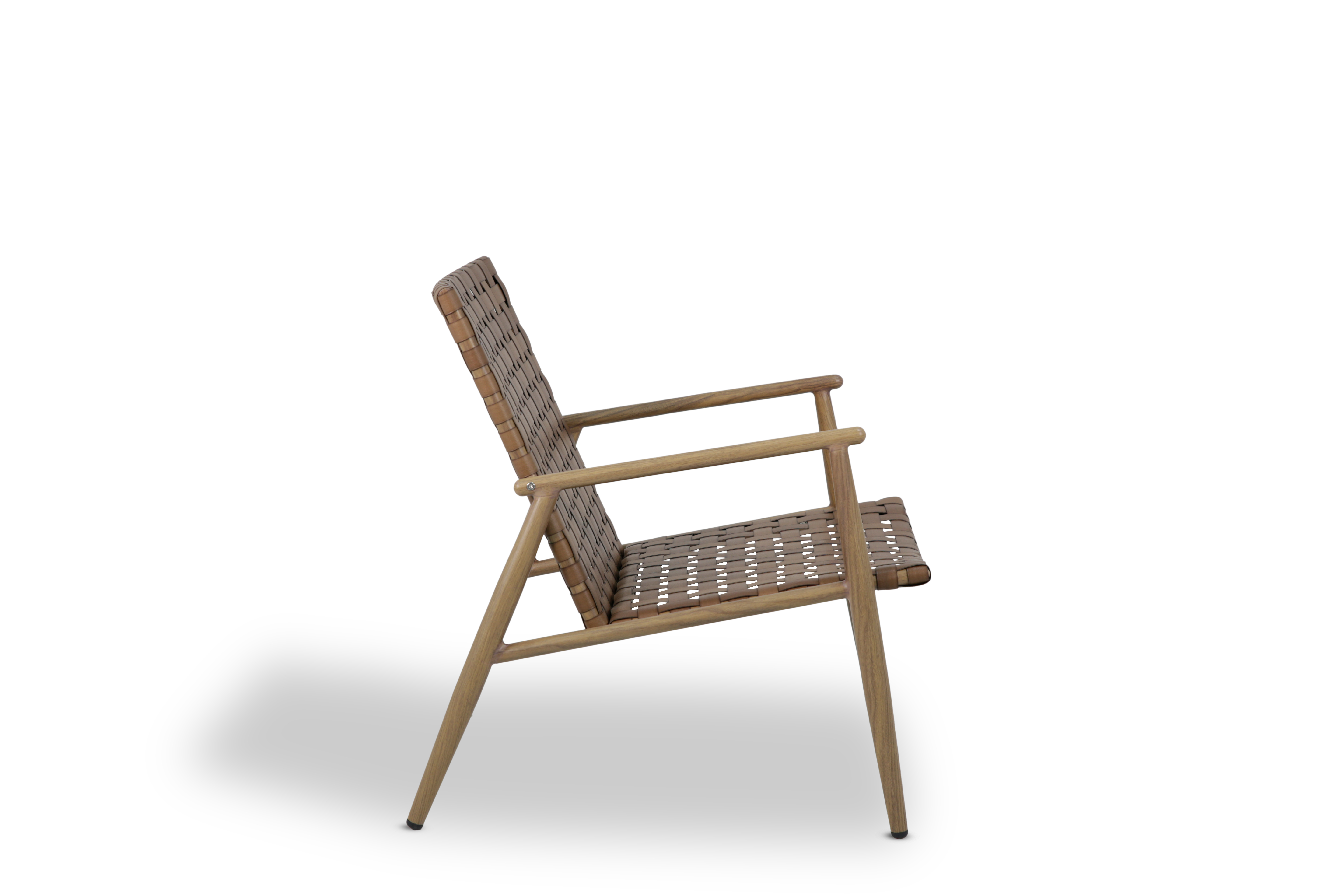 Elle hvilestol Teak OakShield aluminium med Natur rotting i sete og rygg