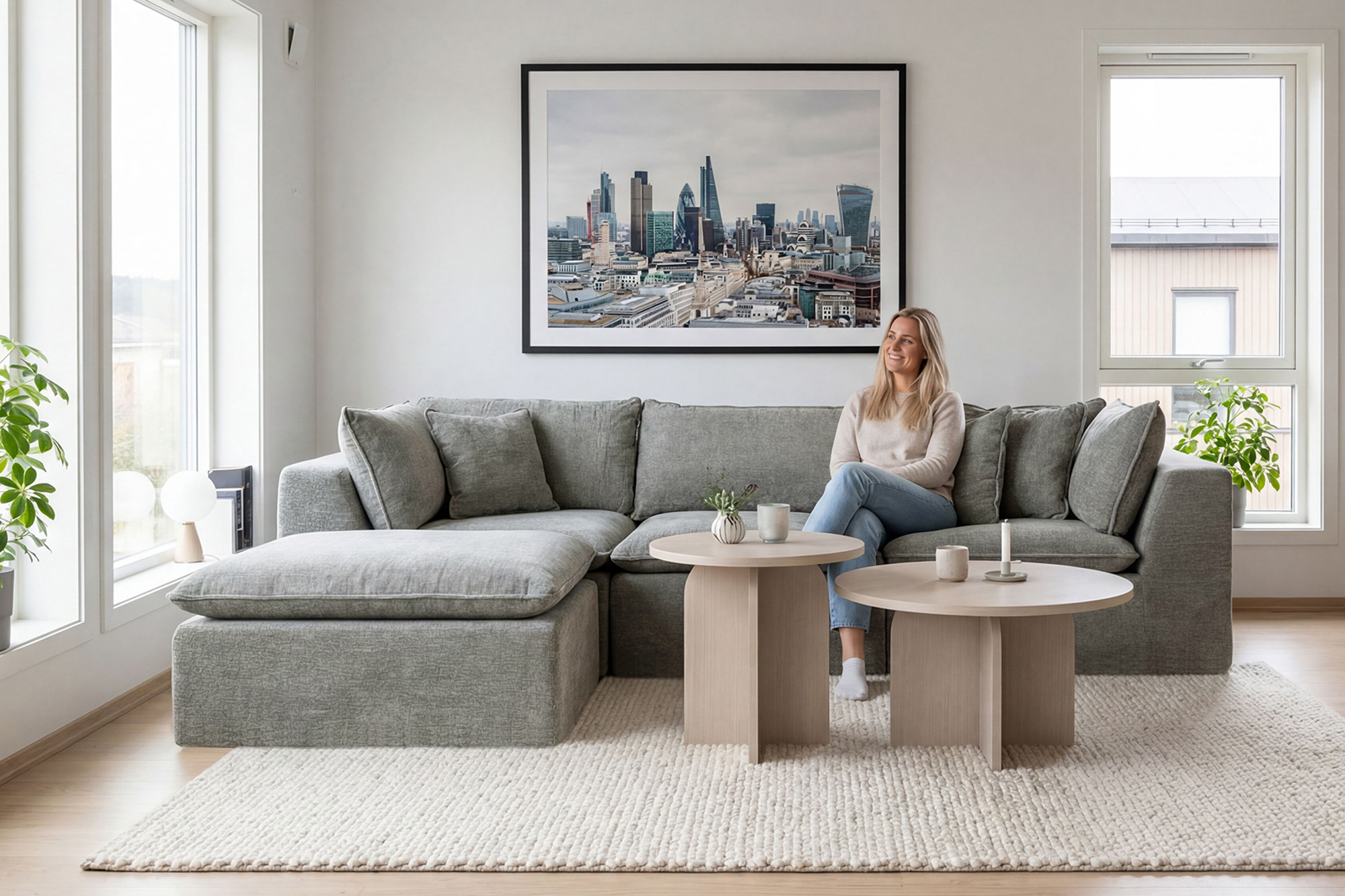 London 3-seter Sjeselong PopUp