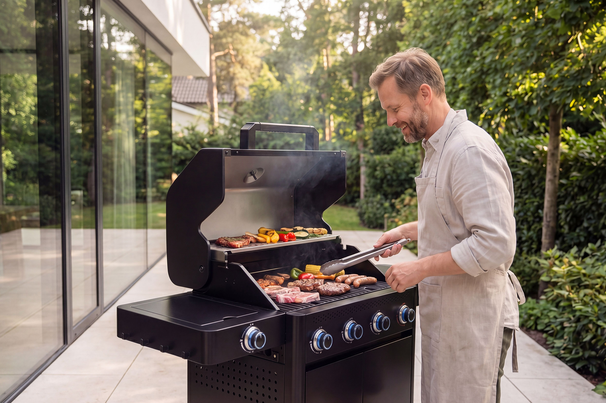 Tender Nordic 4B Gassgrill med sear burner og sidebrenner