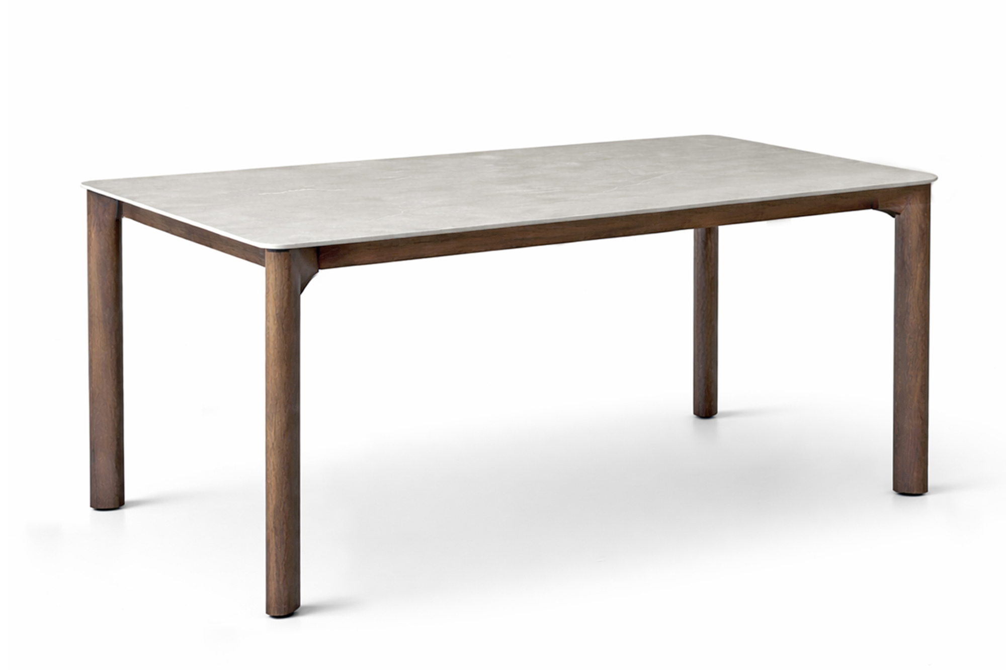 Thor spisegruppe 180x90 med 4 Signe spisestoler natur brun sunfab puter røkt oakshield