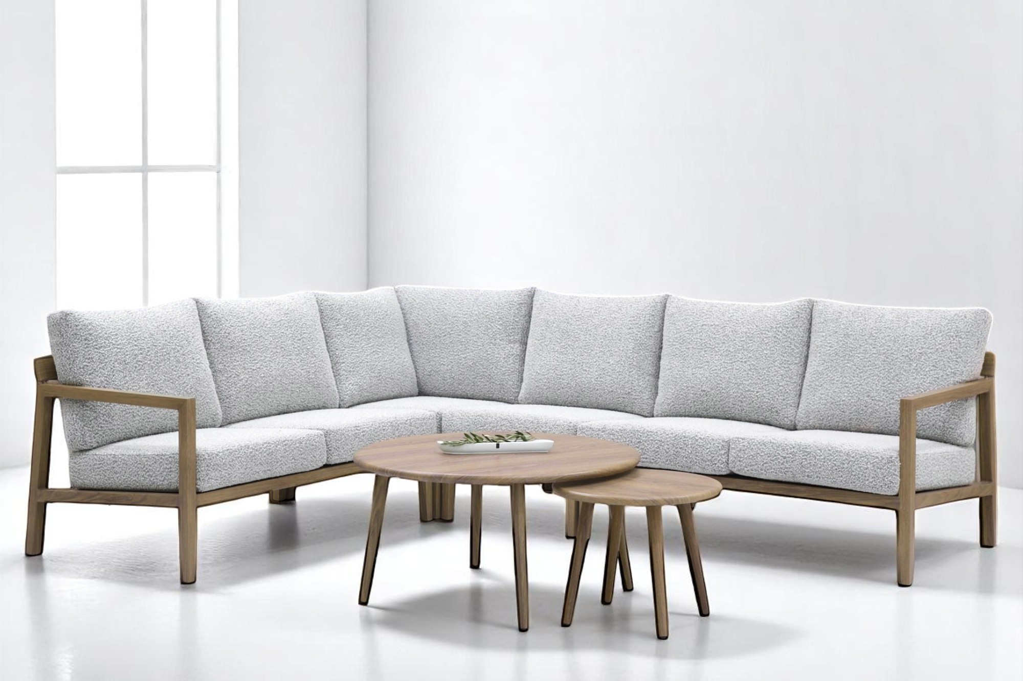 Vendela hjørnegruppe 3+2 m bord