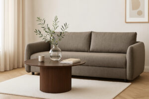 Kasper 3 seter Sovesofa Brun