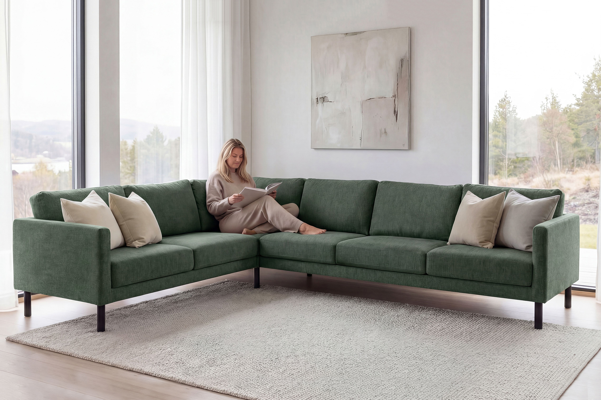 Sigrid hjørnesofa 218x286