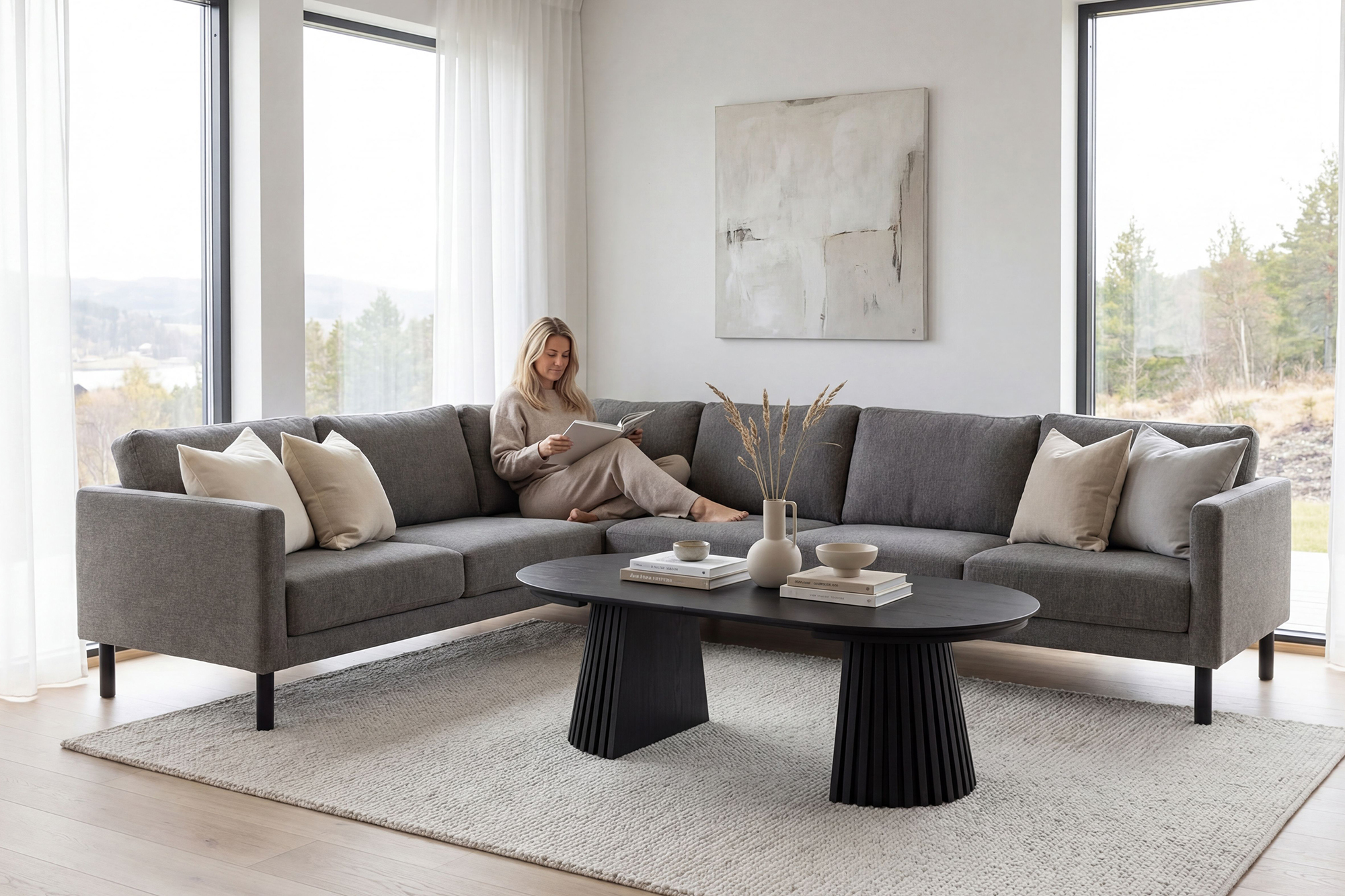 Sigrid hjørnesofa 218x286