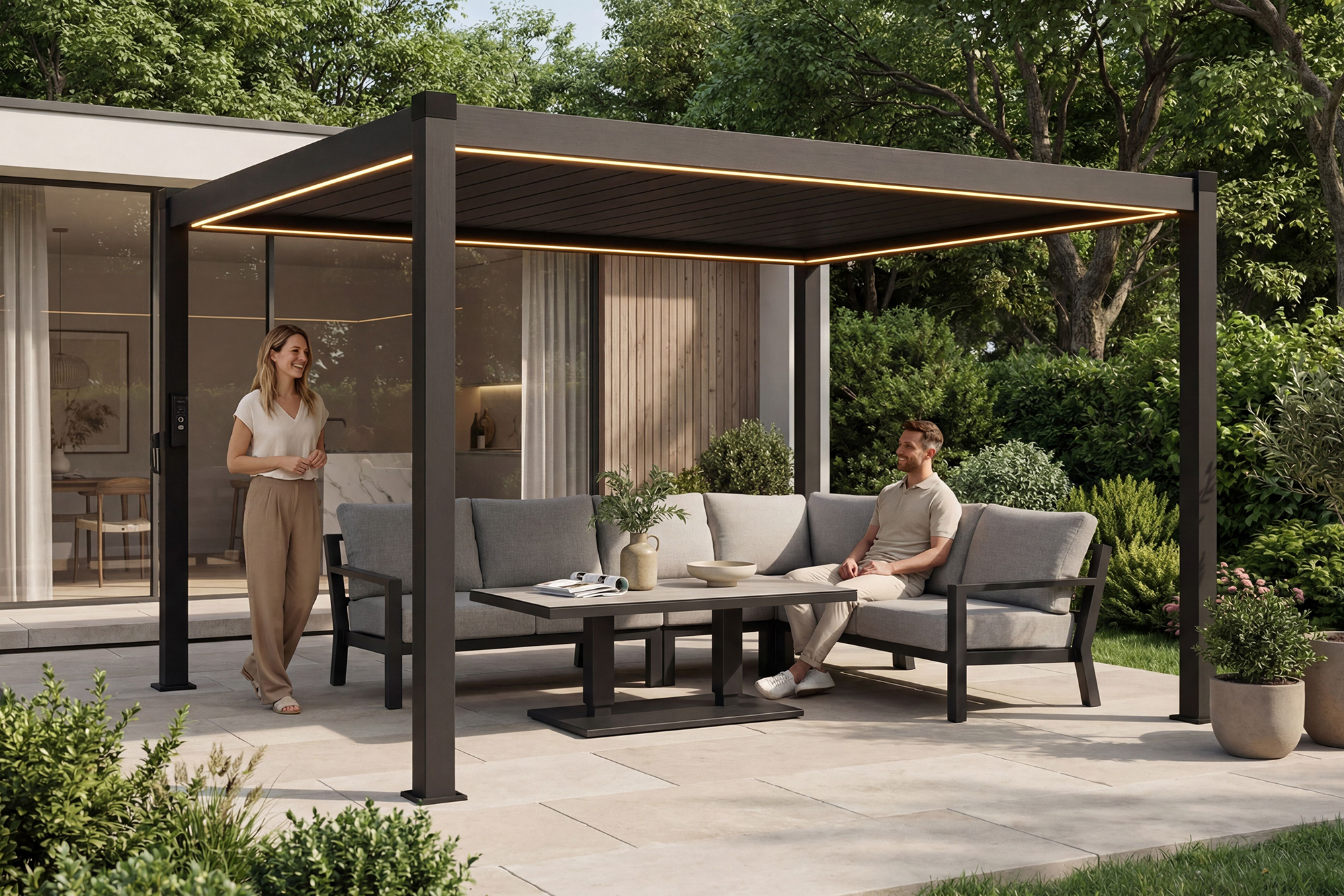 Oakland Sicilia Pergola 3x4m Aluminium