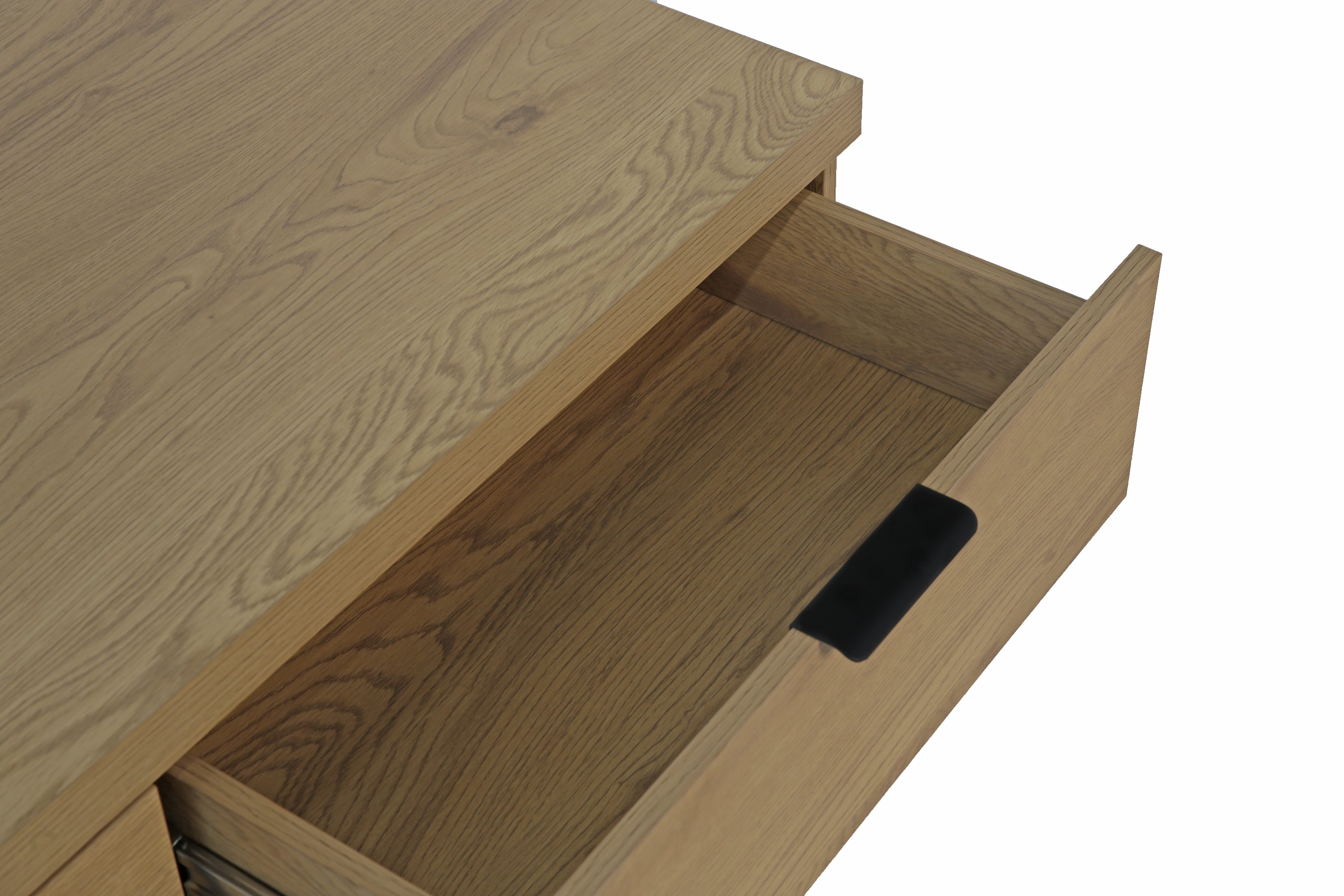 Melania sofabord 120x60x47 Natur Melamine, Sorte metall bein