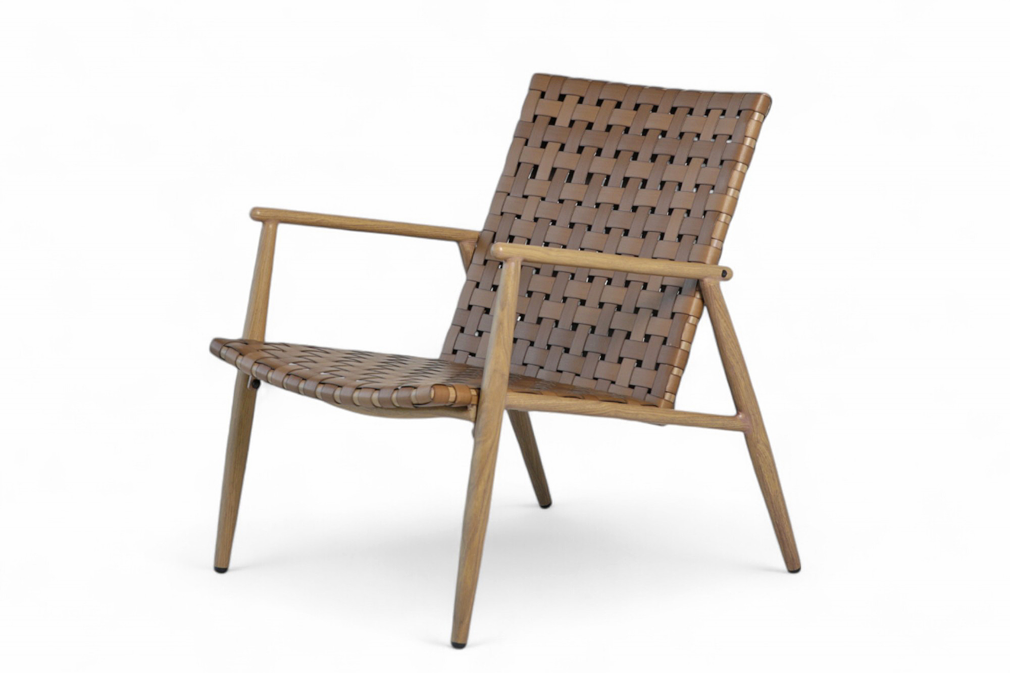 Elle hvilestol Teak OakShield aluminium med Natur rotting i sete og rygg
