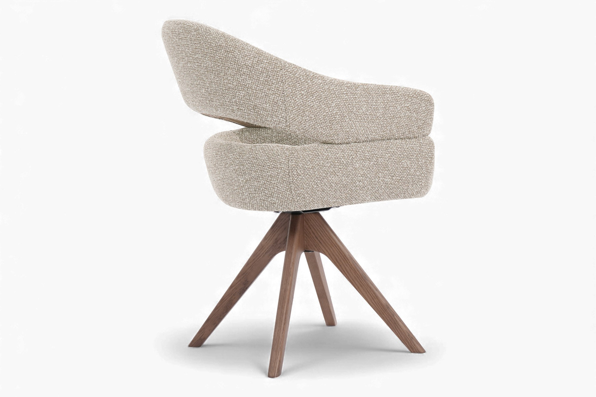 Vera Spisestol Beige Med Røkt Bein