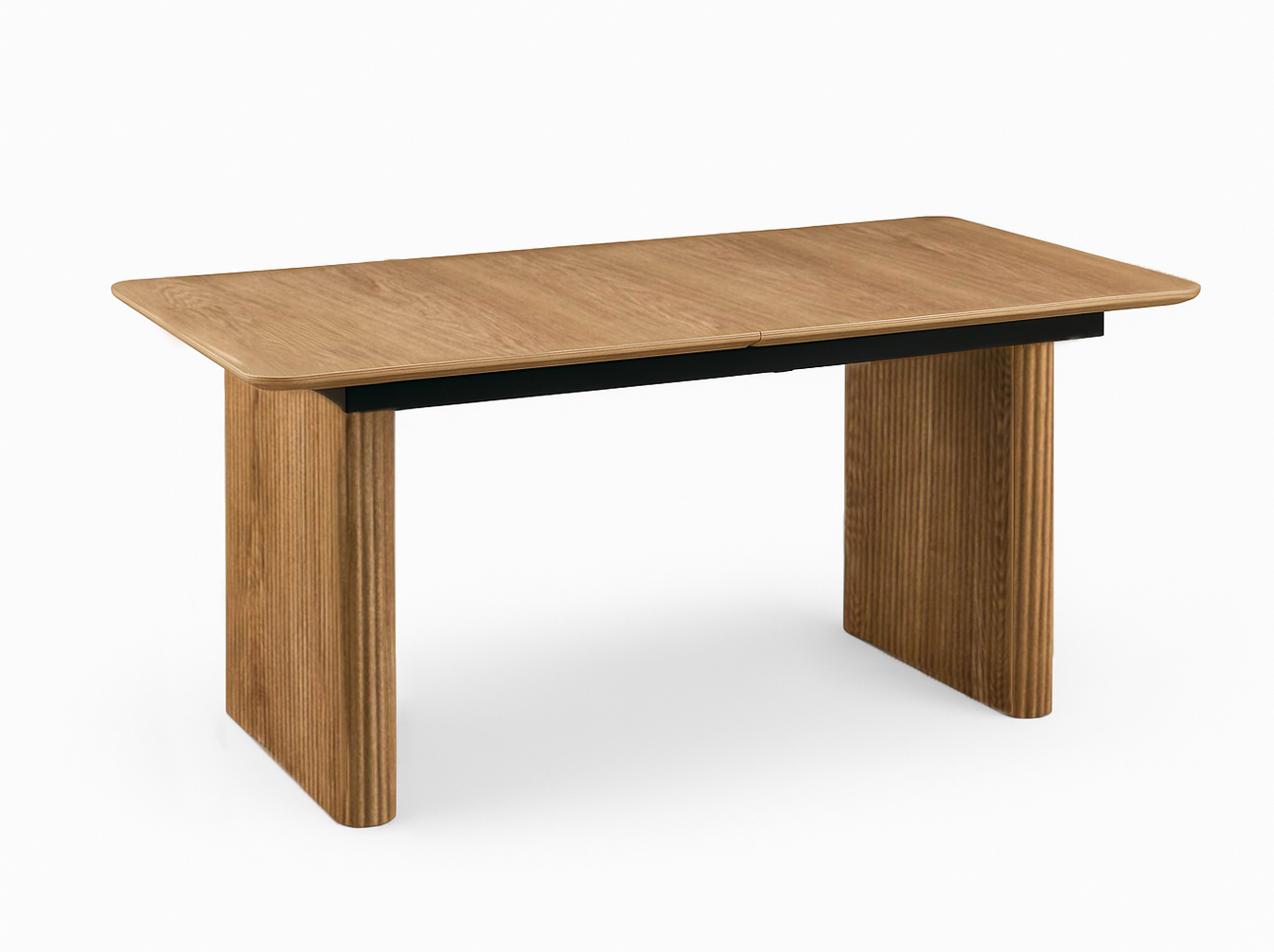 Birk spisegruppe 160-205cm natur med Vera spisestoler beige