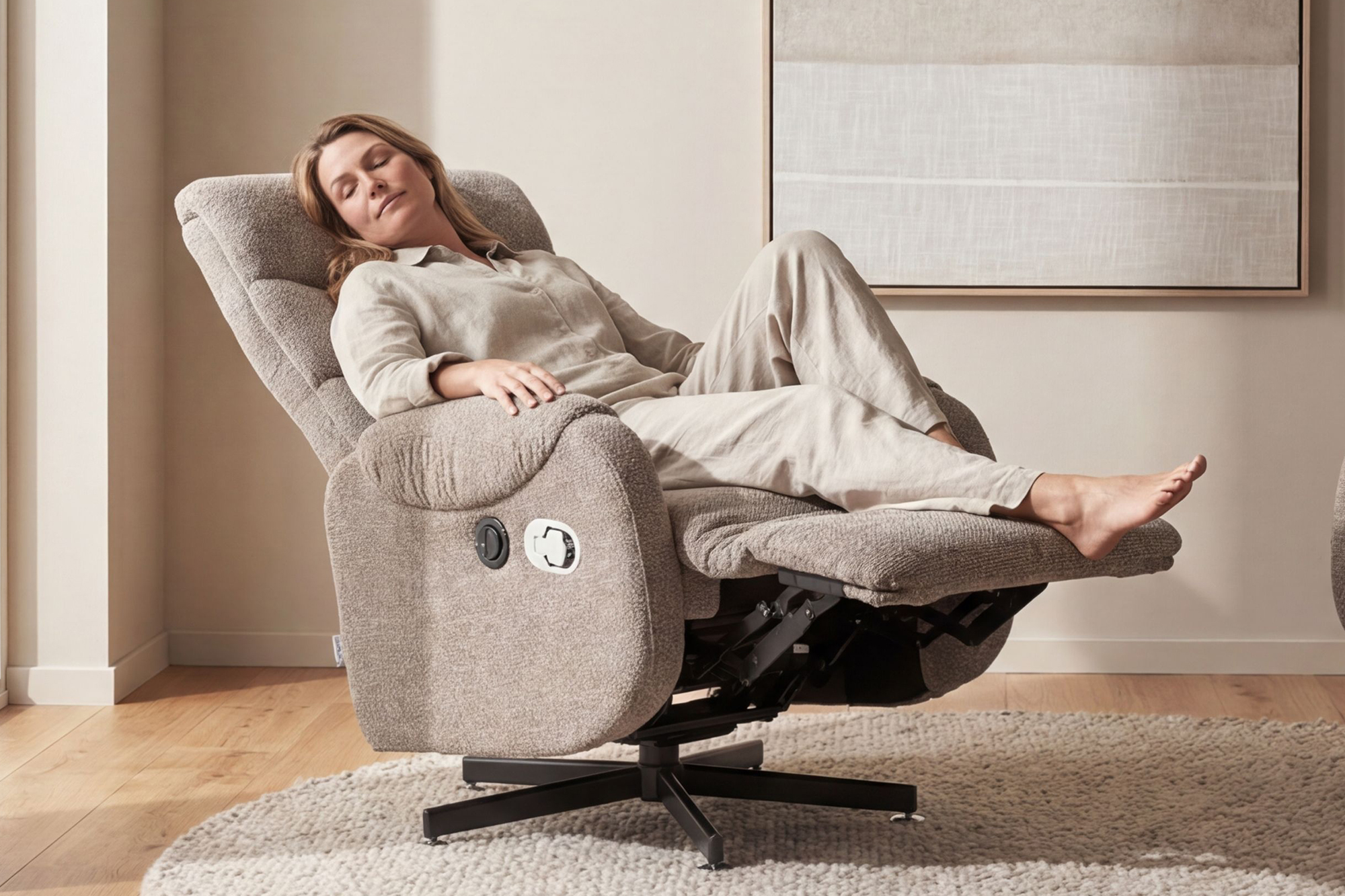 Sivert Elektrisk Recliner Grå