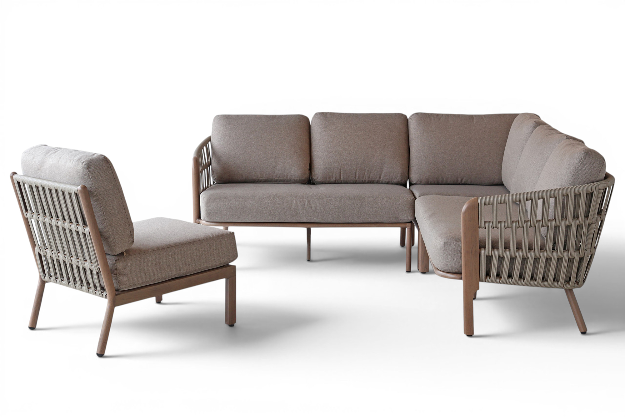 Signe vendbar hjørnesofa med loungebord