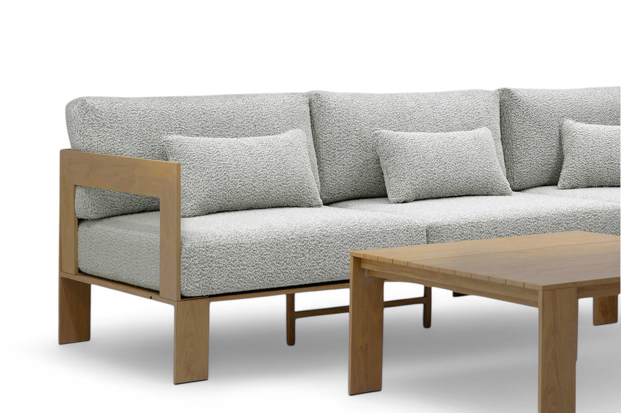 Petter stor lounge hagegruppe med bord