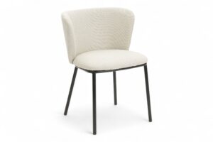 Melania spisegruppe D120 natur med Lovisa spisestoler beige