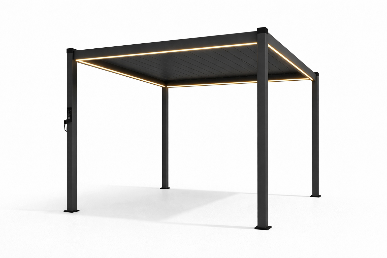 Oakland Sicilia Pergola 3x3m med vegger