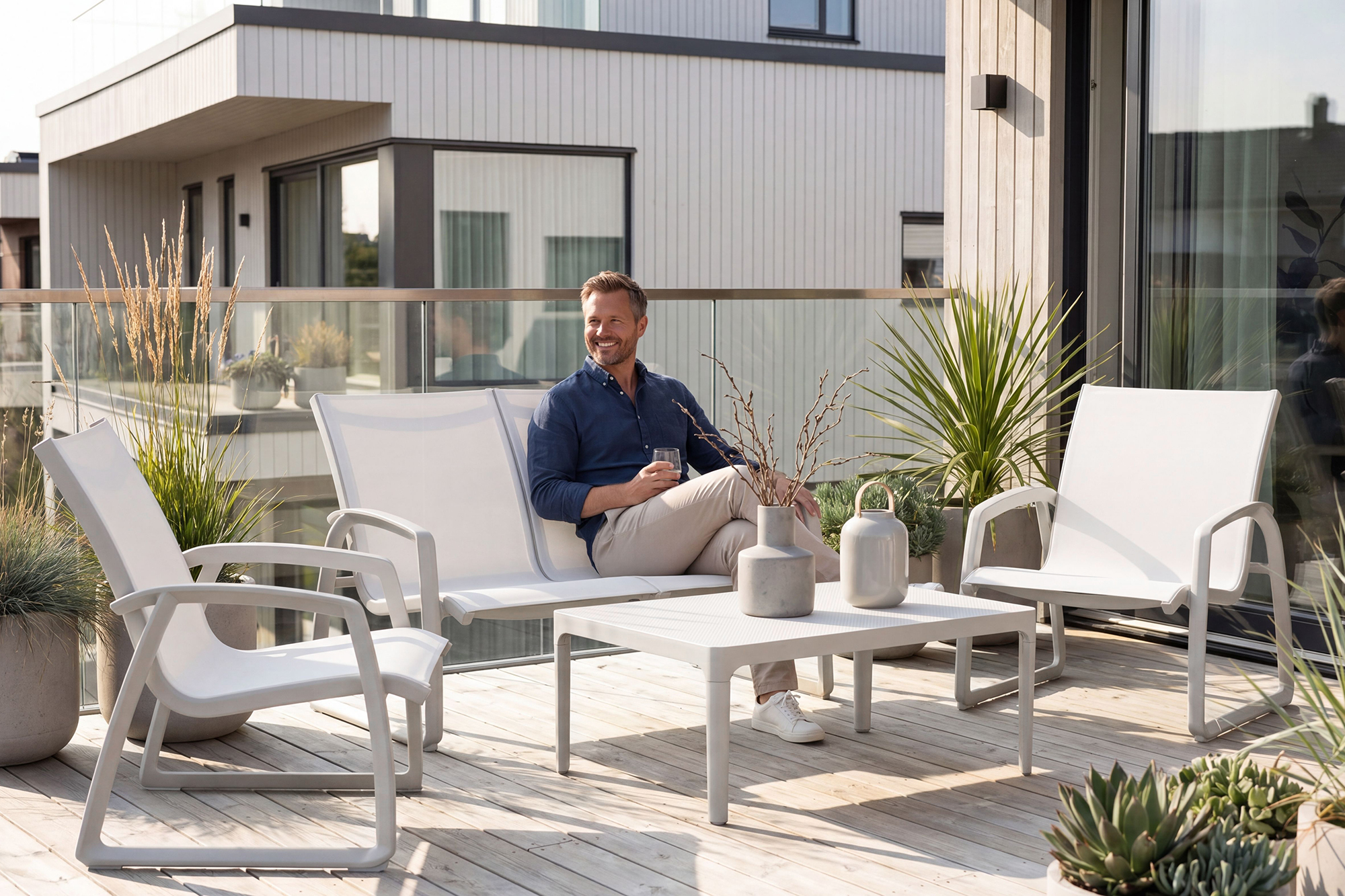 Pacific lounge gruppe med arm