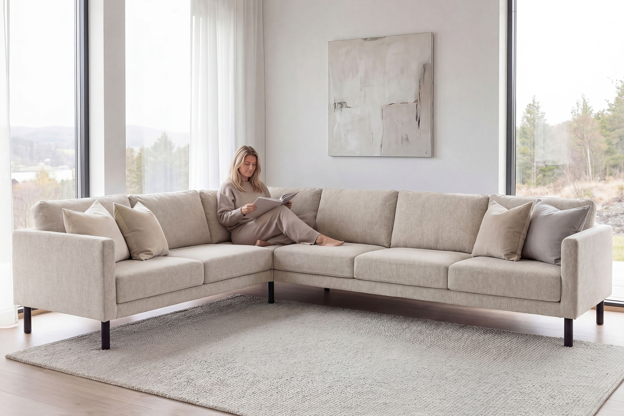 Sigrid hjørnesofa 218x286