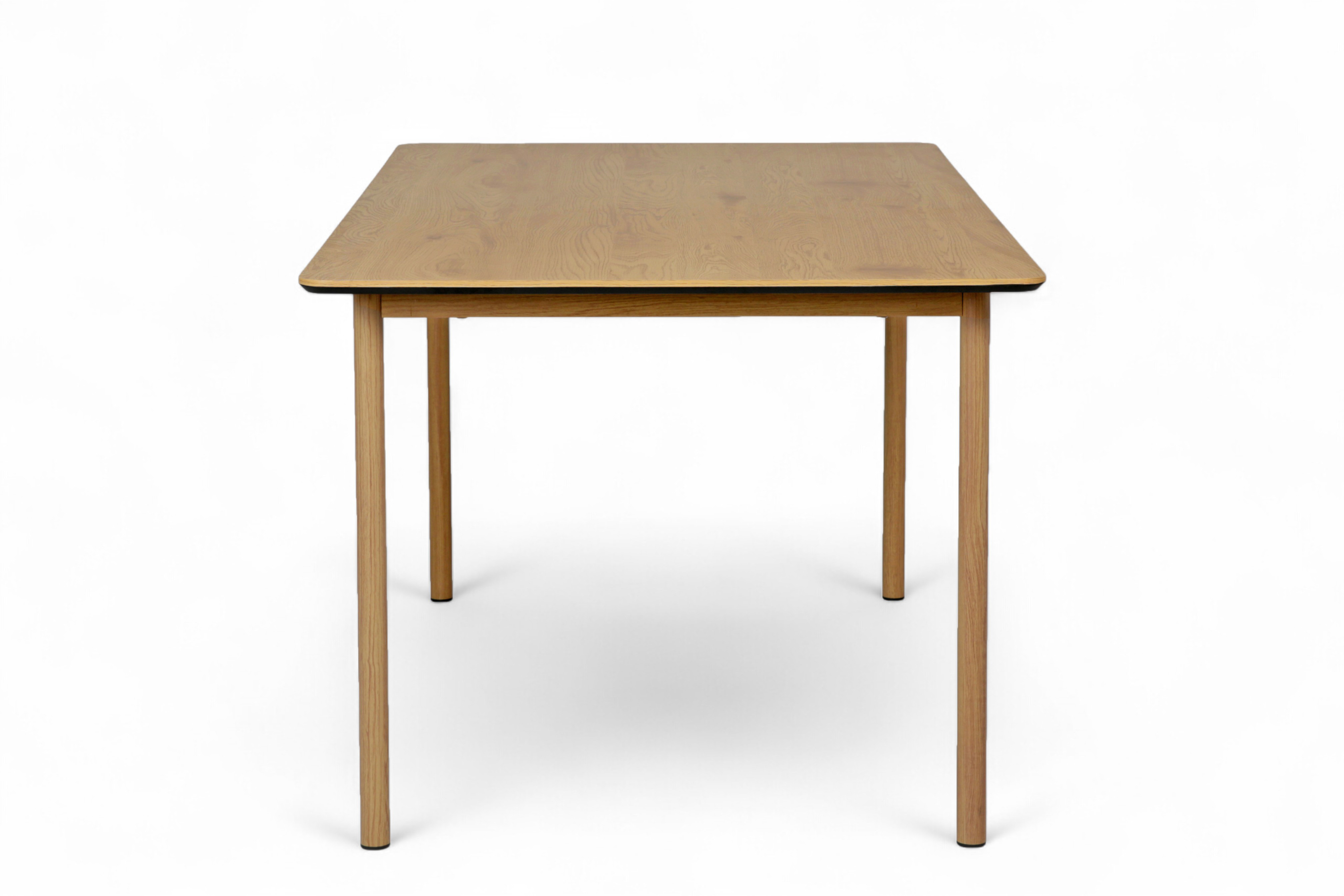 Mina spisebord 160x90x75 Natur Melamine, Natur metall bein