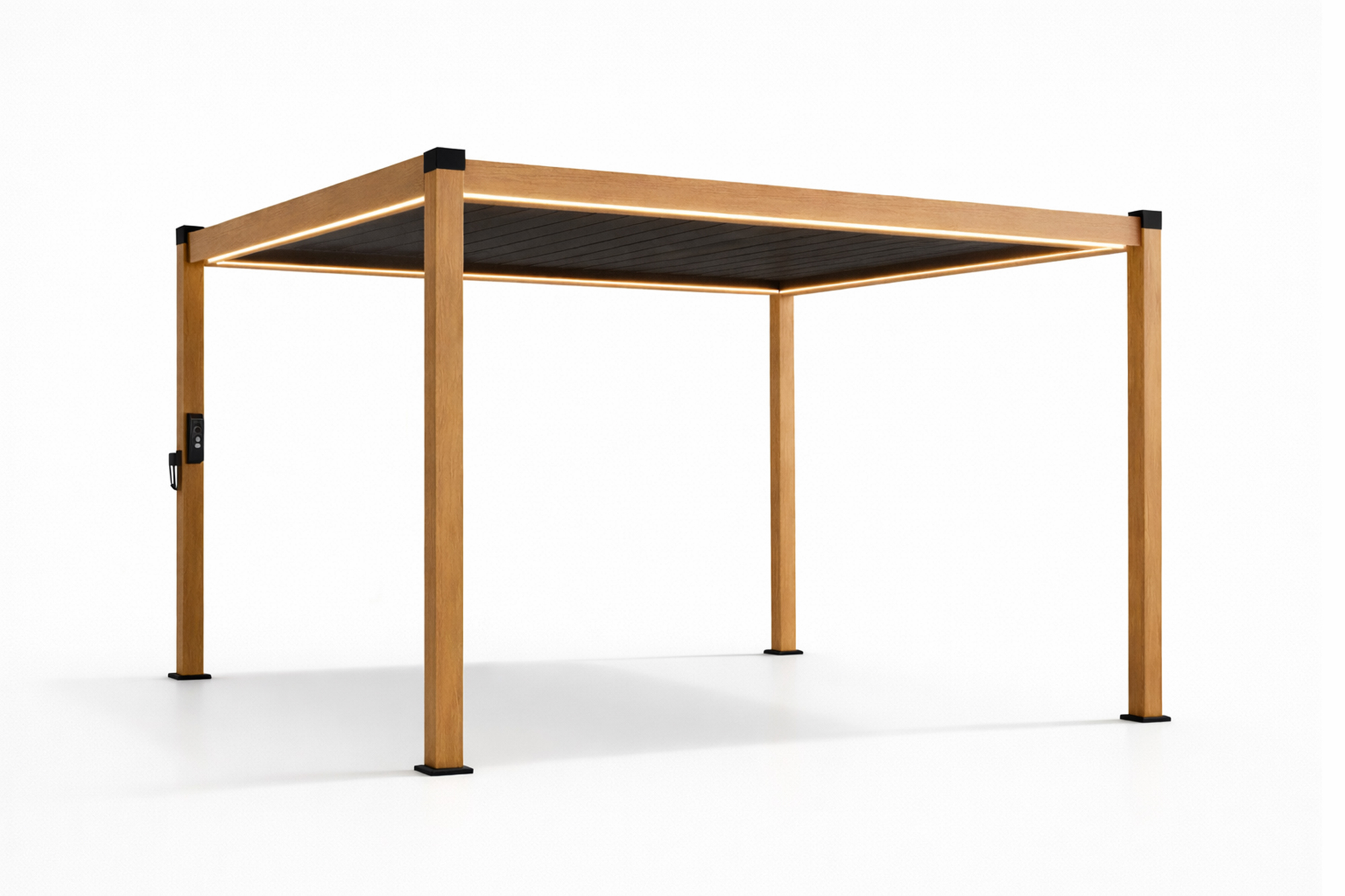 Oakland Sicilia Pergola 3x3m med vegger
