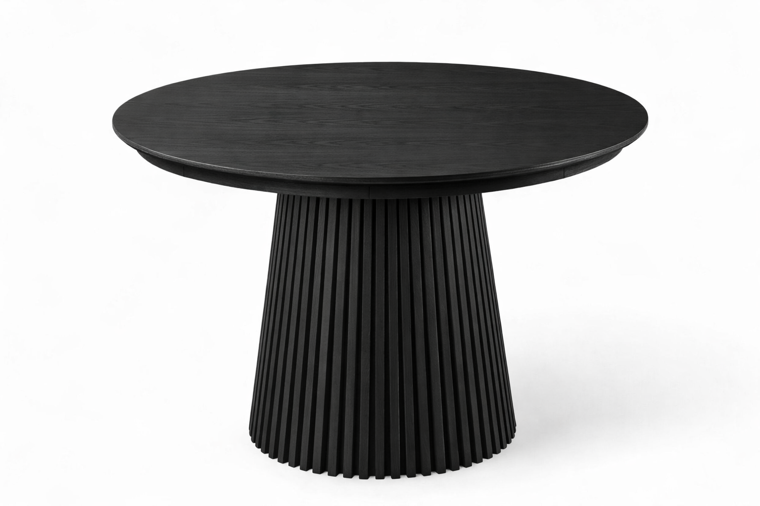 Olivia Rundt Uttrekk Spisebord Dia120-200 x H75cm Sort miniatyr 2