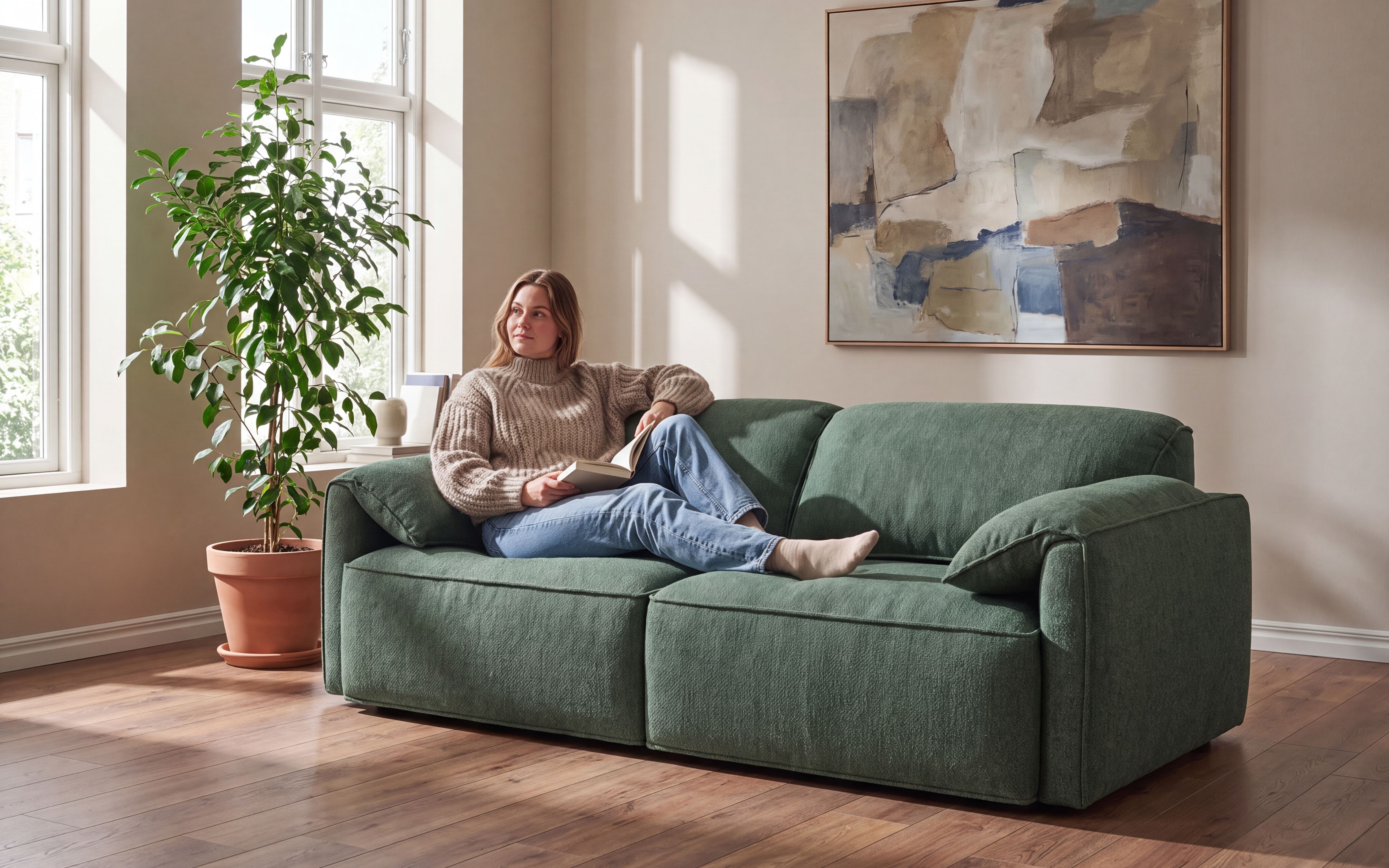 Ulrik Elektrisk XL Sofa 214x109-160